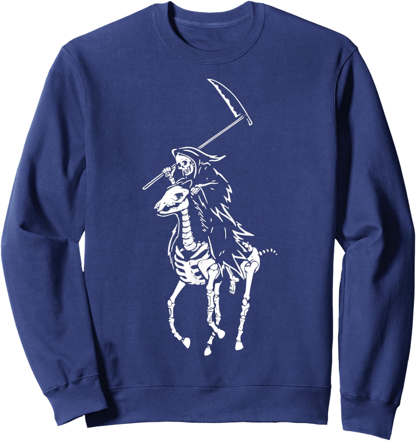 Polo Grim Reaper Vintage Death Sweatshirt - Sweatshirt | Navy