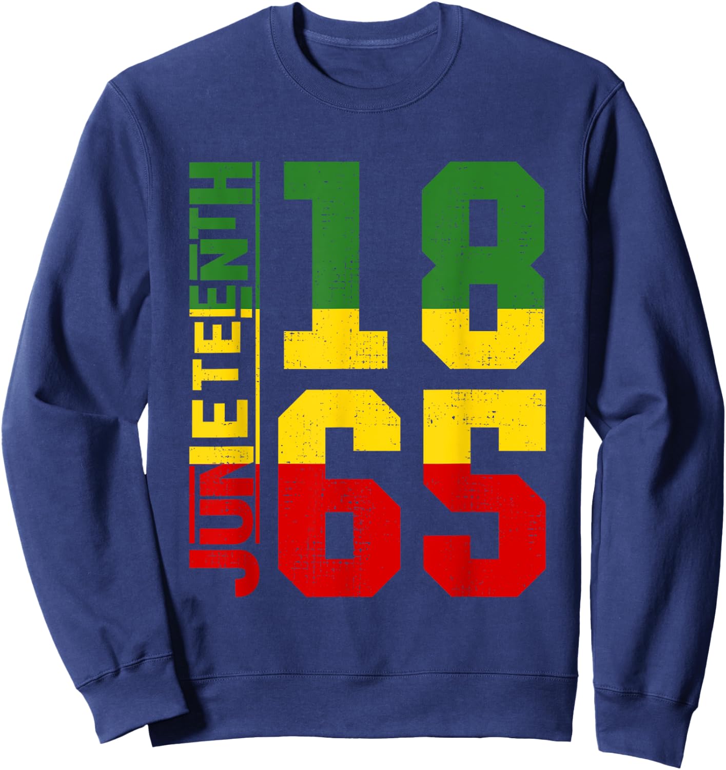 Juneteenth 2024 Celebrate Black Freedom 1865 History Month Sweatshirt - Sweatshirt | Navy