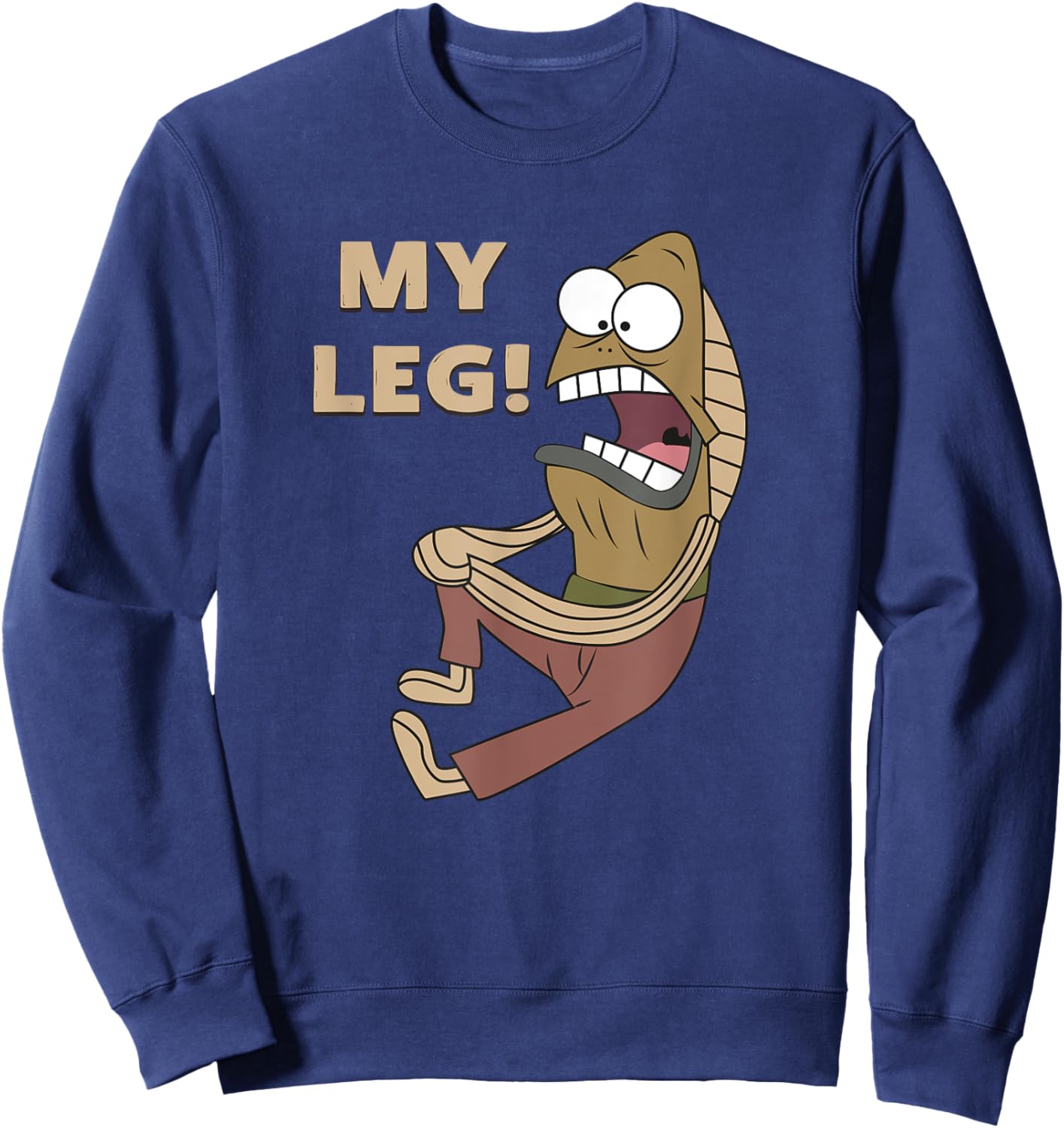 Mademark x SpongeBob SquarePants - Fred the Fish - My Leg! Sweatshirt - Sweatshirt | Navy