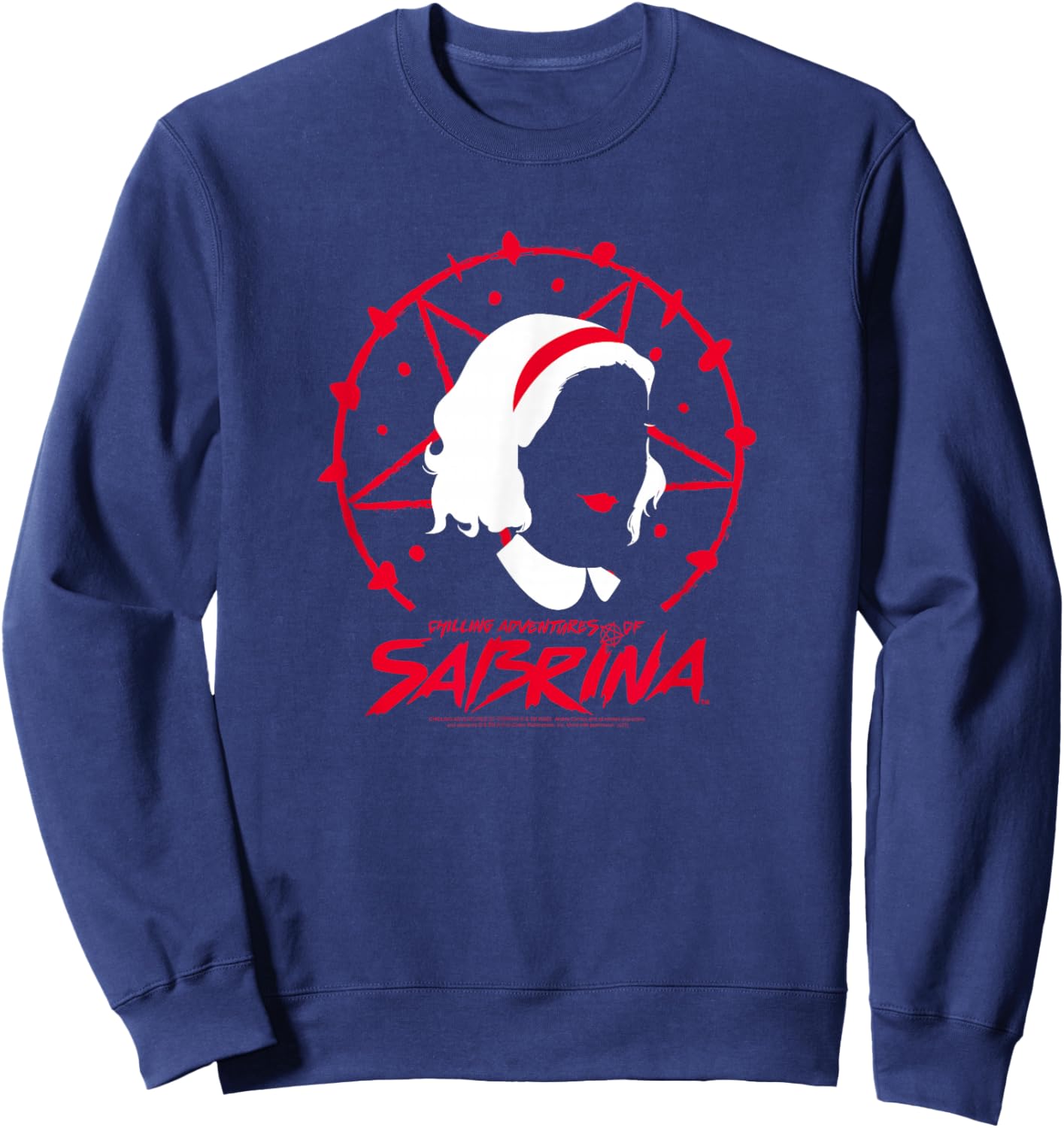The Chilling Adventures of Sabrina Pentagram with Sabrina Sweatshirt - Sweatshirt | Navy