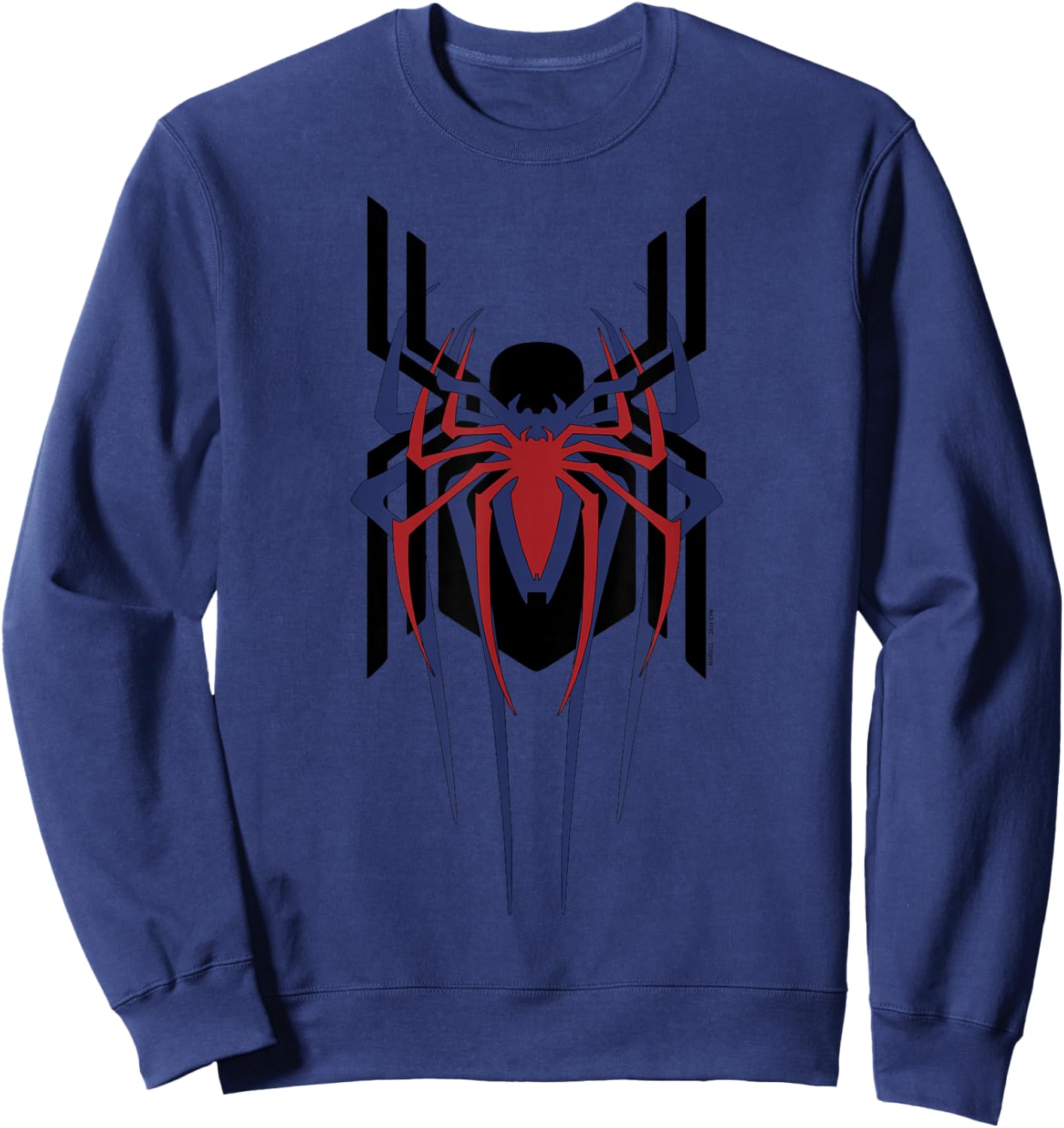 Marvel Spider-Man No Way Home Spider Logo Stacked Sweatshirt - Sweatshirt | Navy