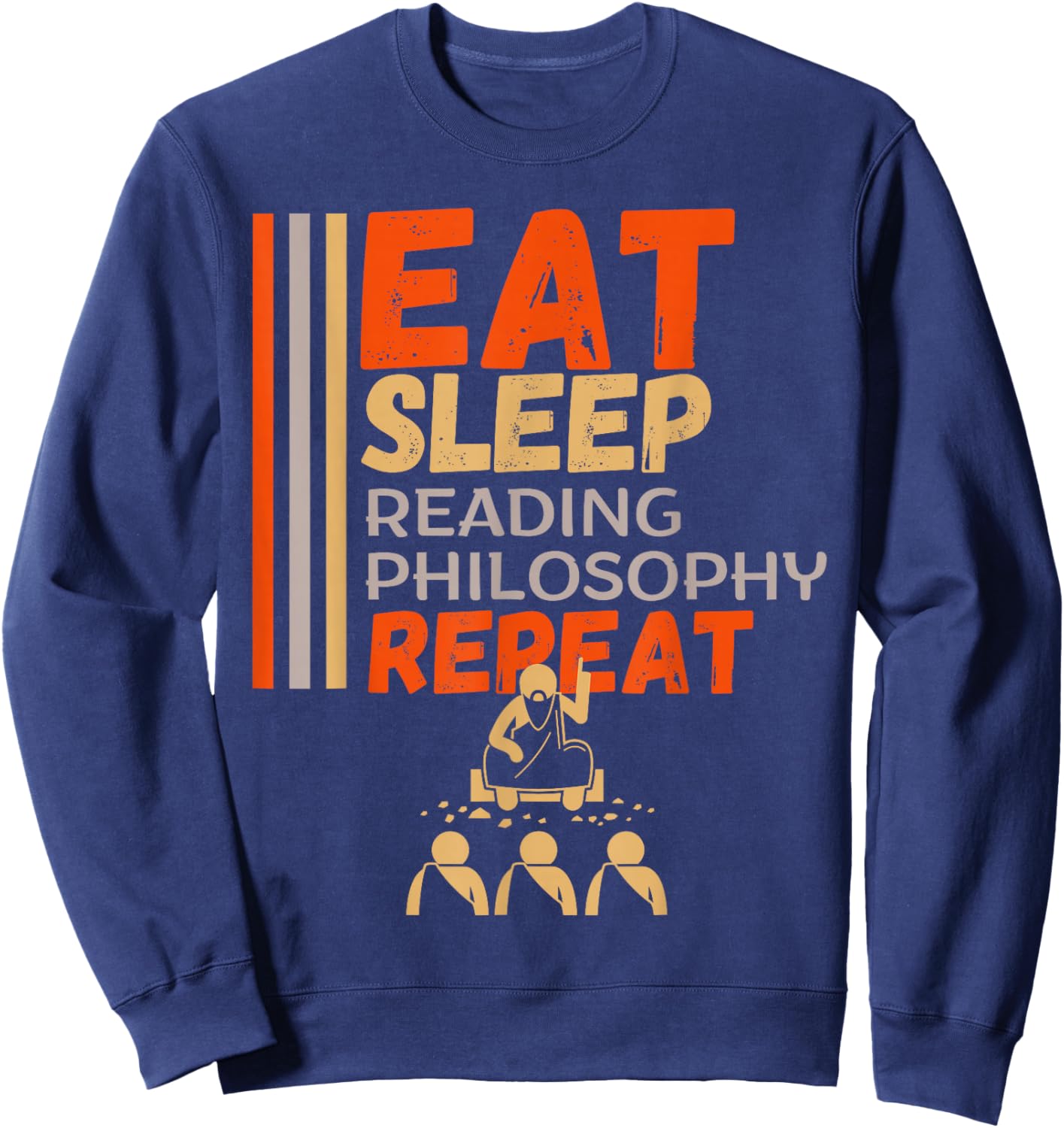Philosophy, Philosopher, Philosophy Student Sweatshirt - Sweatshirt | Navy