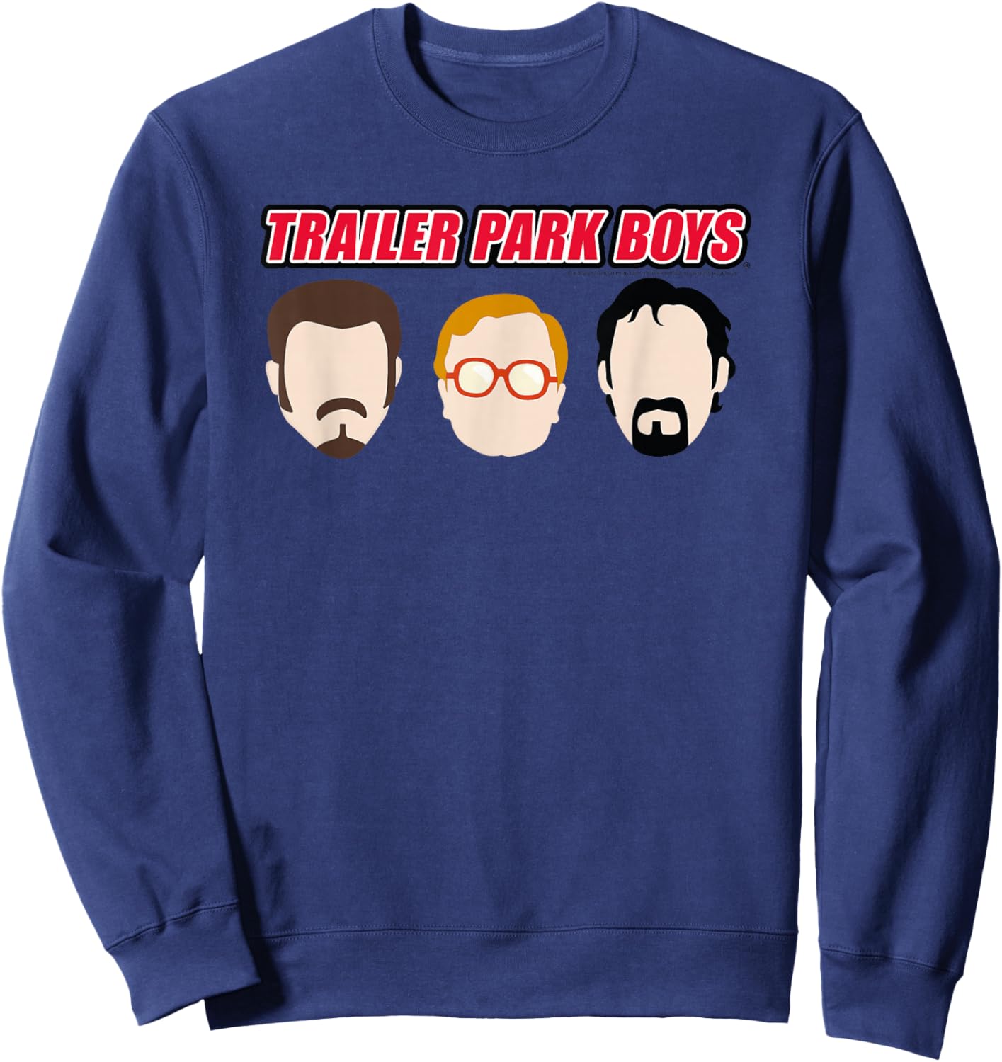 Trailer Park Boys Illustrated Heads Sweatshirt - Sweatshirt | Navy