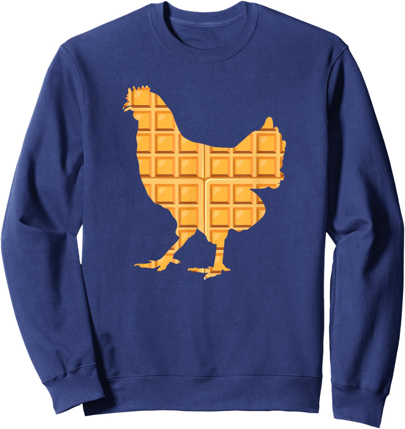 Chicken Waffles Chicken & Waffle Lover Sweatshirt - Sweatshirt | Navy