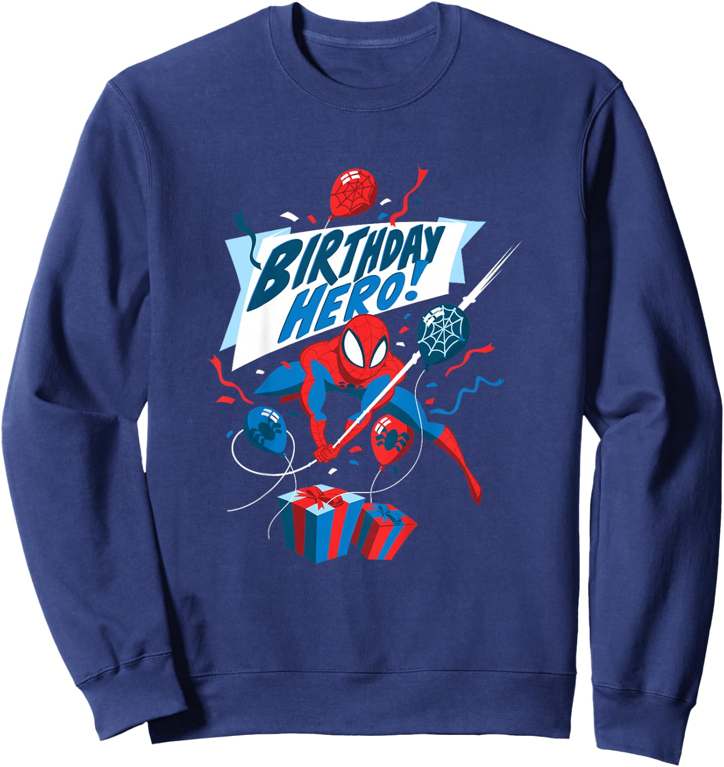 Kids Marvel Spider-Man Birthday Hero Sweatshirt - Sweatshirt | Navy