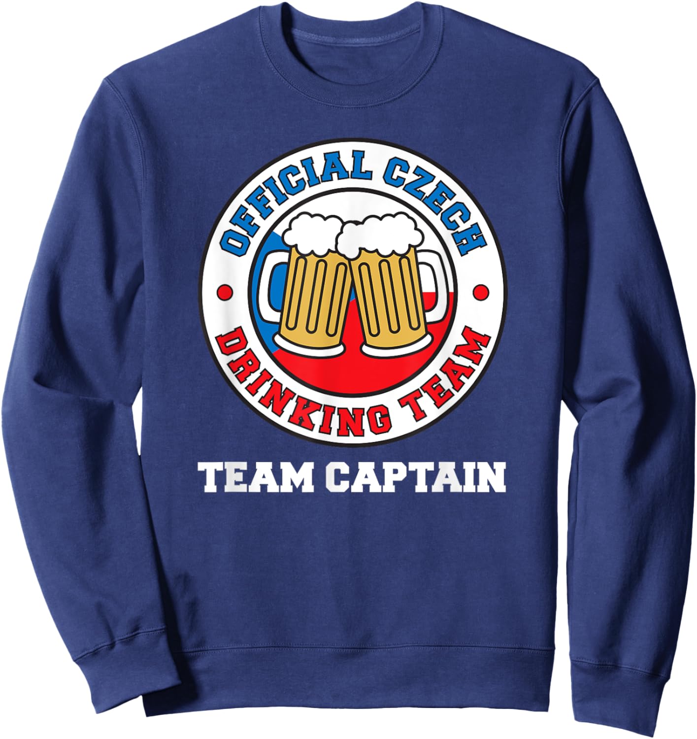 Official Czech Drinking Team Captain Sweatshirt - Sweatshirt | Navy