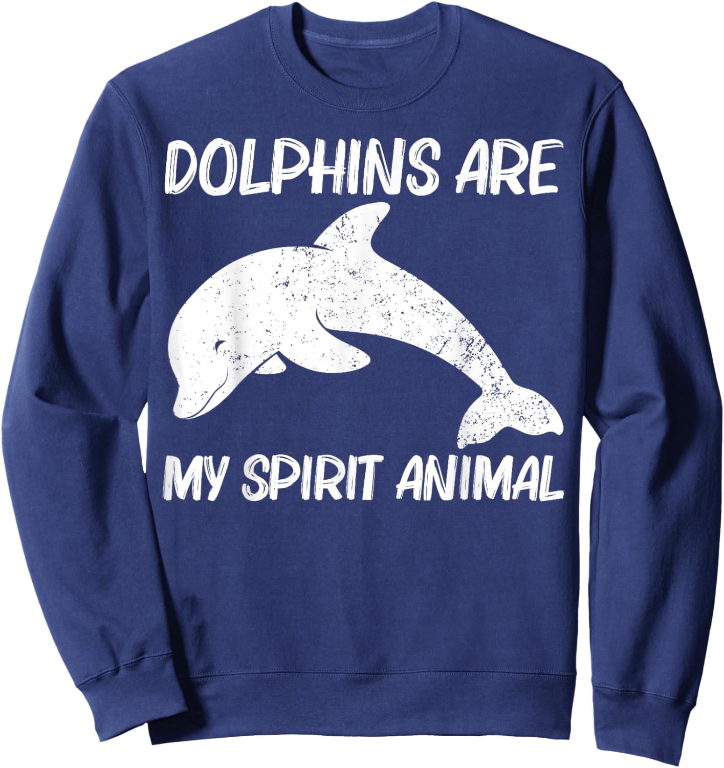 Cool Dolphin Gift Women Bottlenose Dolphin Animal Sweatshirt - Sweatshirt | Navy