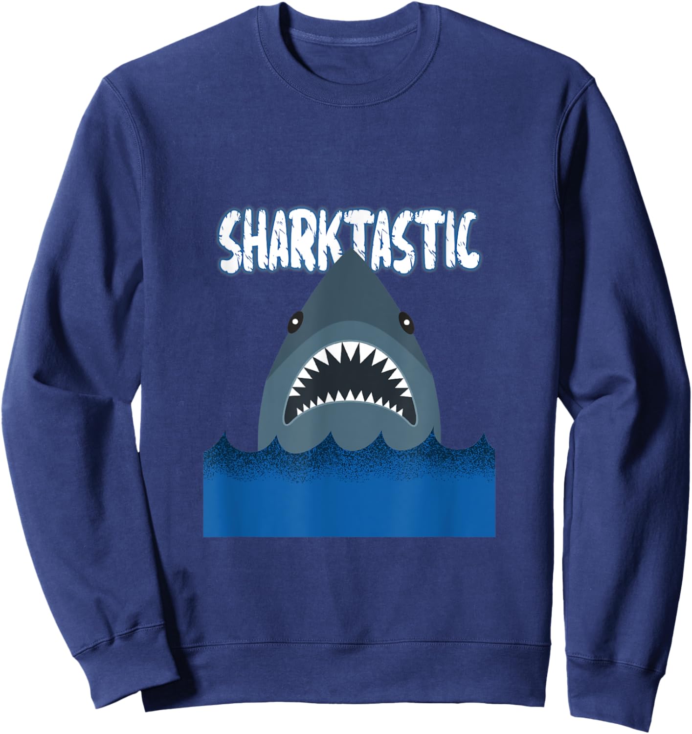 Sharktastic, Shark Sweatshirt - Sweatshirt | Navy