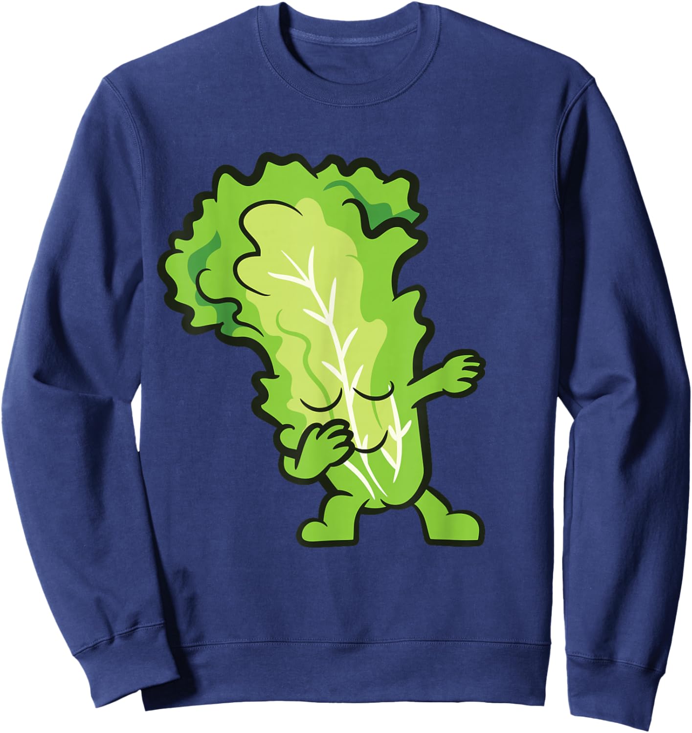 Lettuce Dabbing Lettuce Vegetable Love Lettuce Sweatshirt - Sweatshirt | Navy