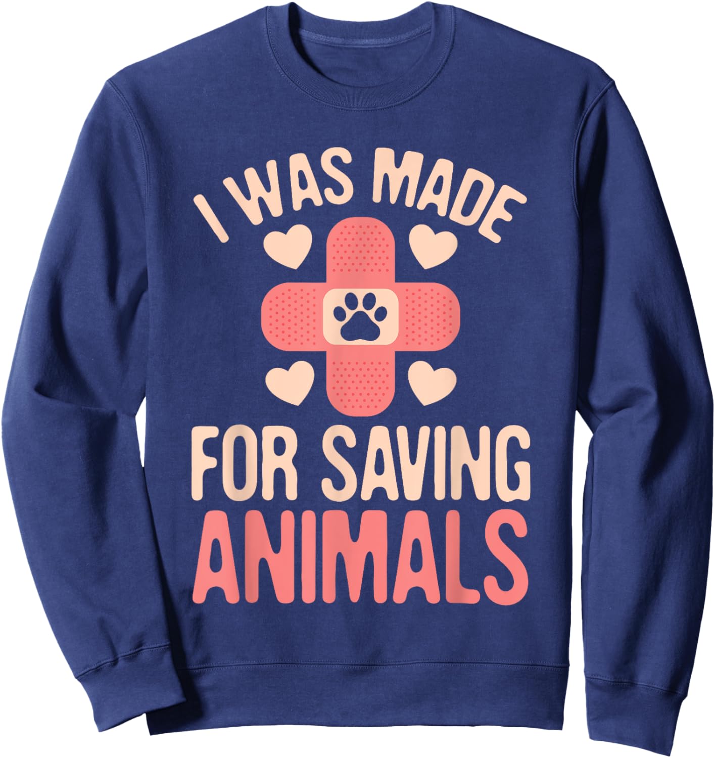 Future Veterinarian Doctor Animals Lover Veterinarians Cute Sweatshirt - Sweatshirt | Navy