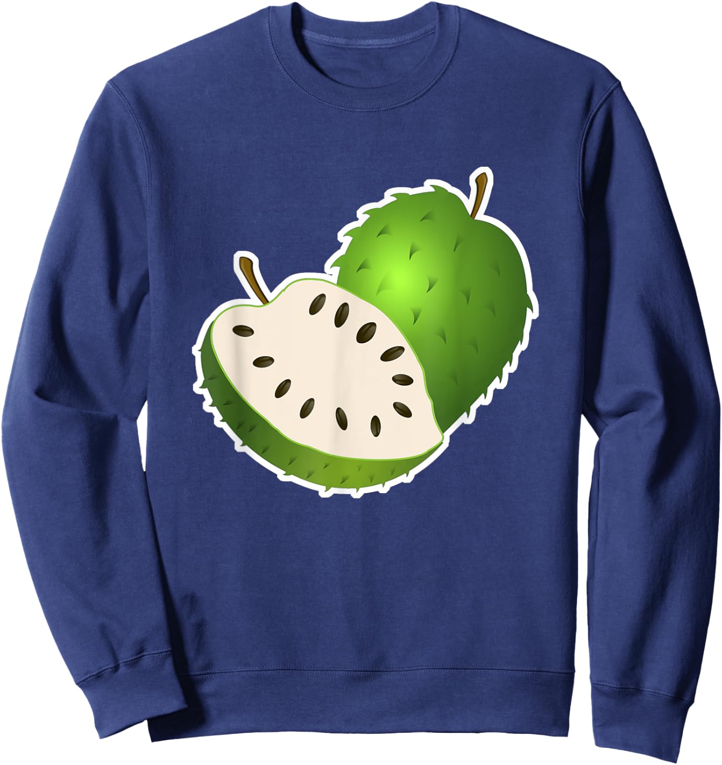 Soursop Guanabana Fruit Veggie Sweatshirt - Sweatshirt | Navy