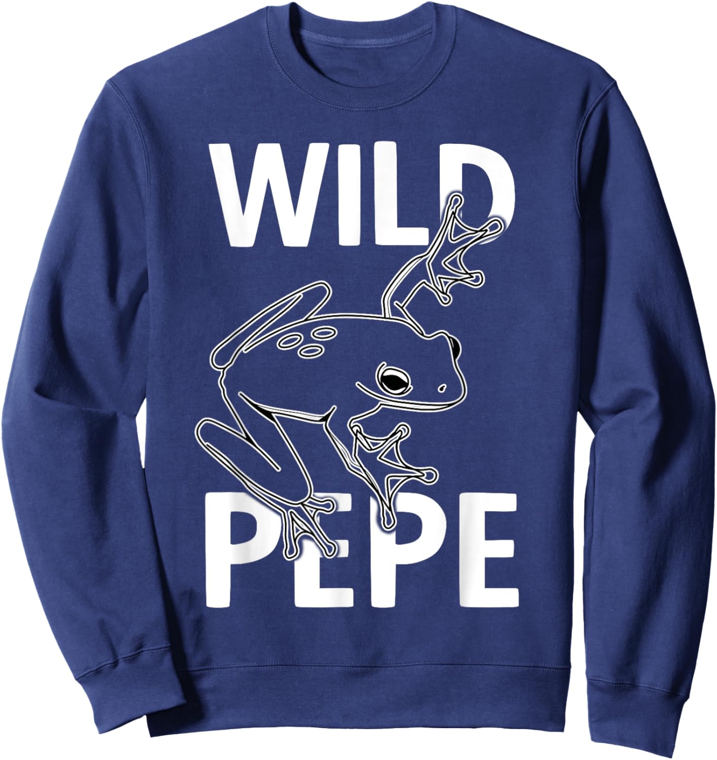 Wild Rainforest Frog Pepe in the wild Sweatshirt - Sweatshirt | Navy