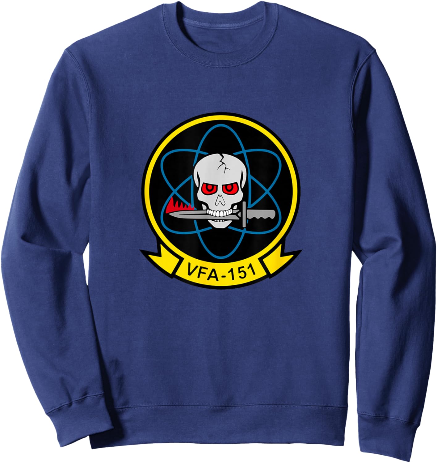 VFA-151 Vigilantes Squadron F-18 Super Hornet Veterans Day Sweatshirt - Sweatshirt | Navy