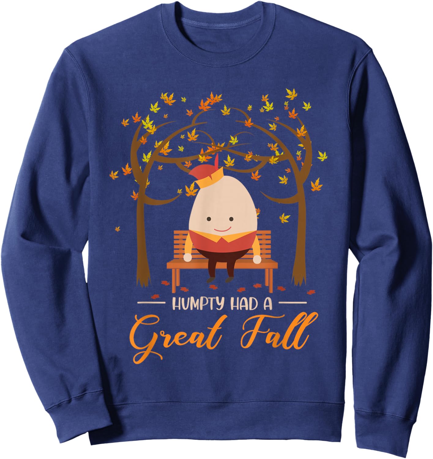 Nursery Rhymes for Kids or Humpty Dumpty sat on a Wall Sweatshirt - Sweatshirt | Navy