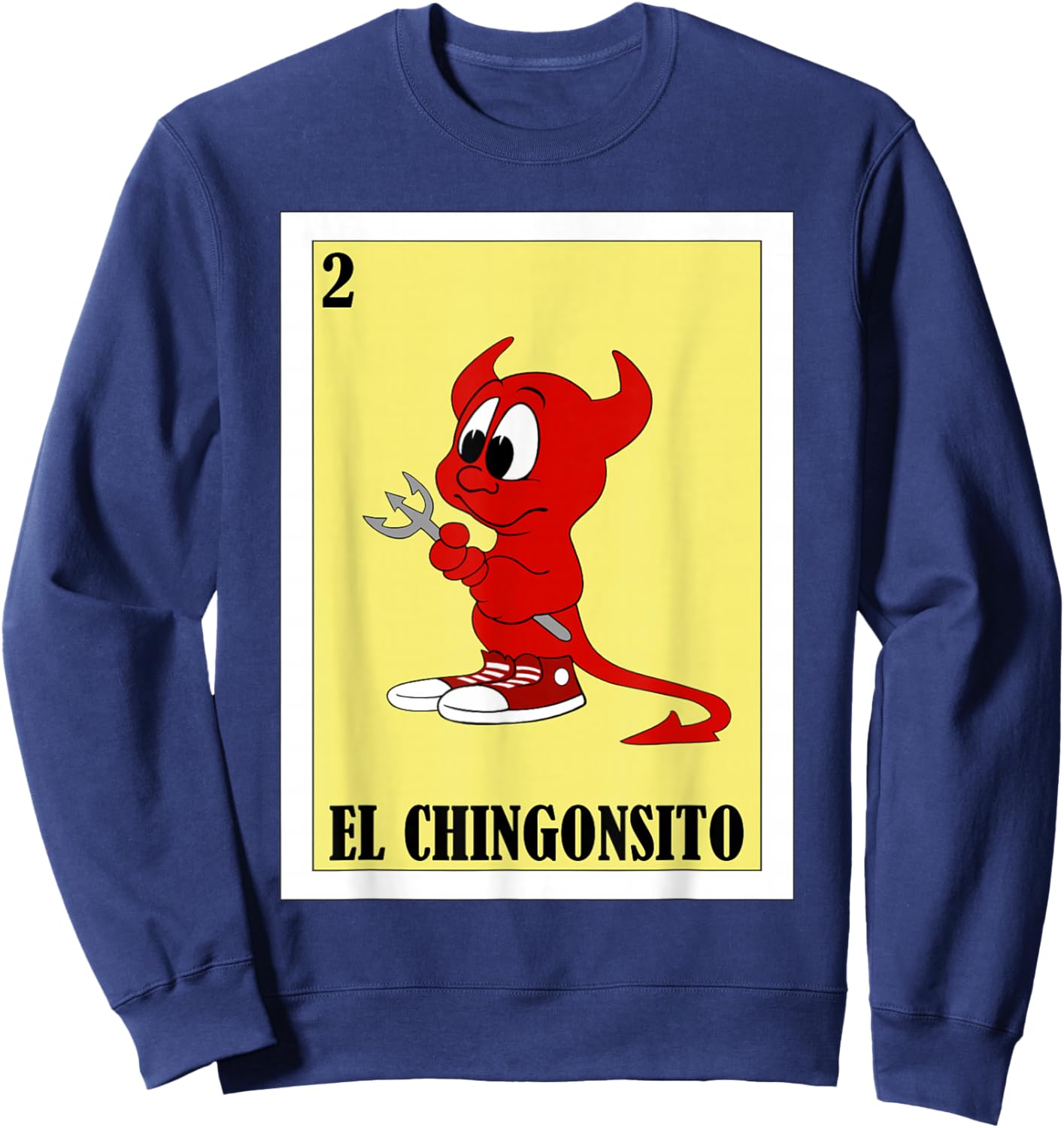Funny Mexican Design for Kids - El Chingonsito Small Sweatshirt - Sweatshirt | Navy