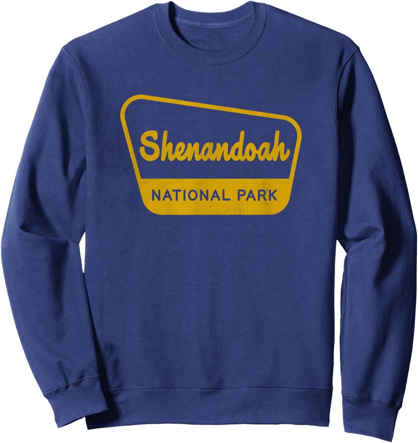 Shenandoah National Park Vintage Inspired Sign Graphic Sweatshirt - Sweatshirt | Navy