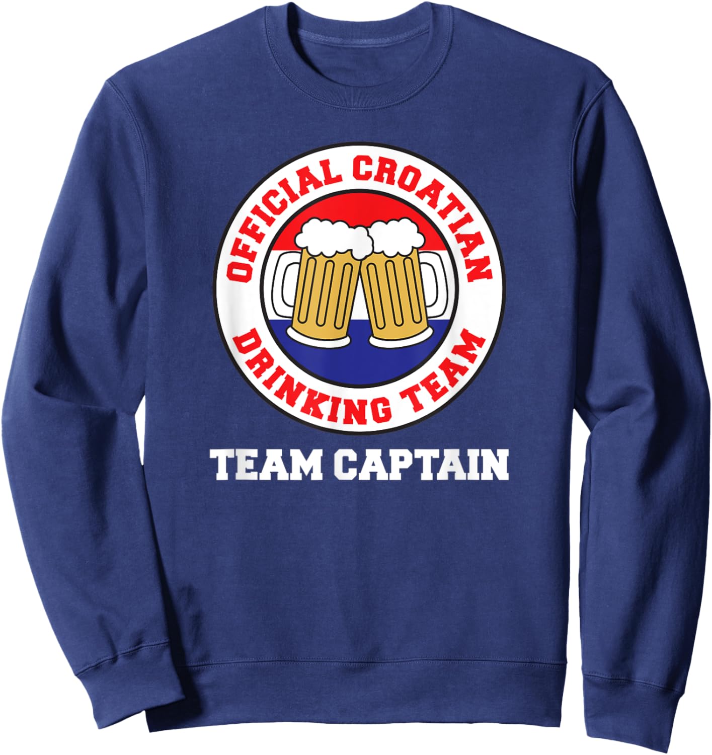 Official Croatian Drinking Team Captain Sweatshirt - Sweatshirt | Navy