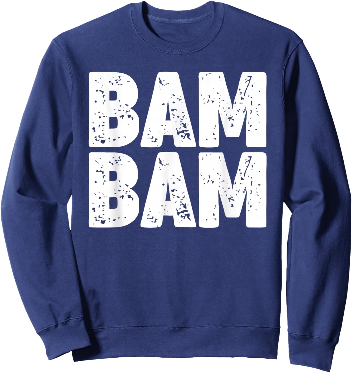 Miftees -Youth Black Small Classic Fit Bam Bam Sweatshirt - Sweatshirt | Navy