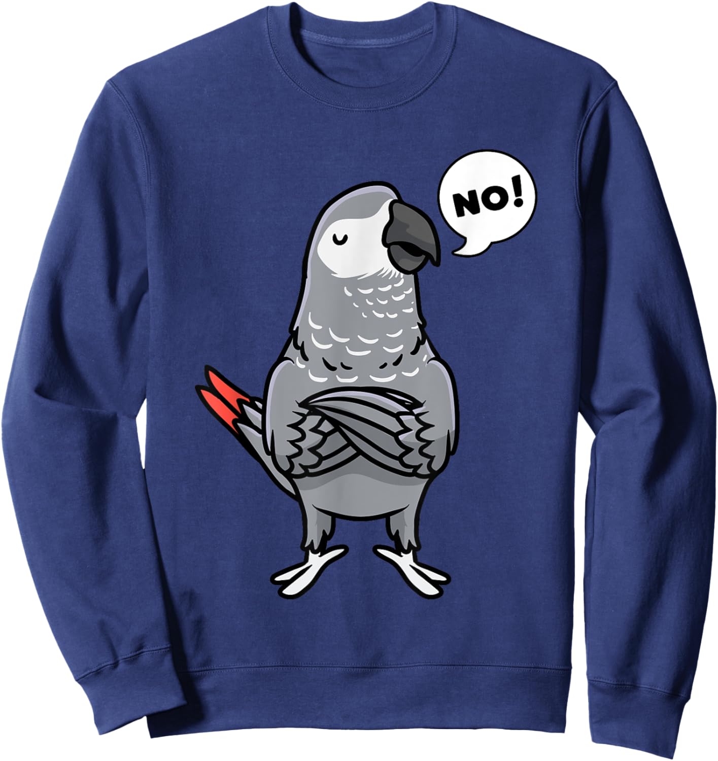 Congo African Grey Parrot Sweatshirt - Sweatshirt | Navy