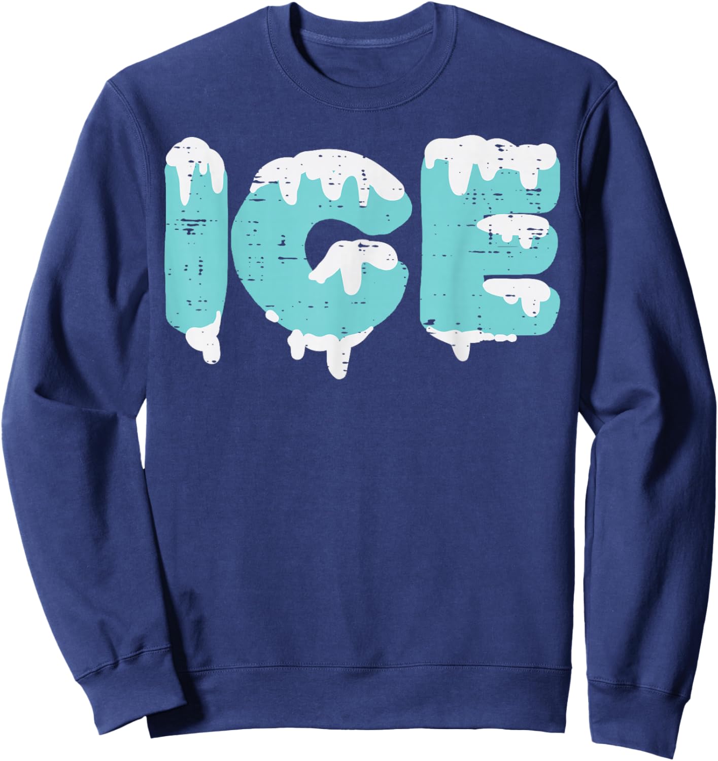 Ice DIY Last Minute Halloween Matching Couple Group Twins Sweatshirt - Sweatshirt | Navy