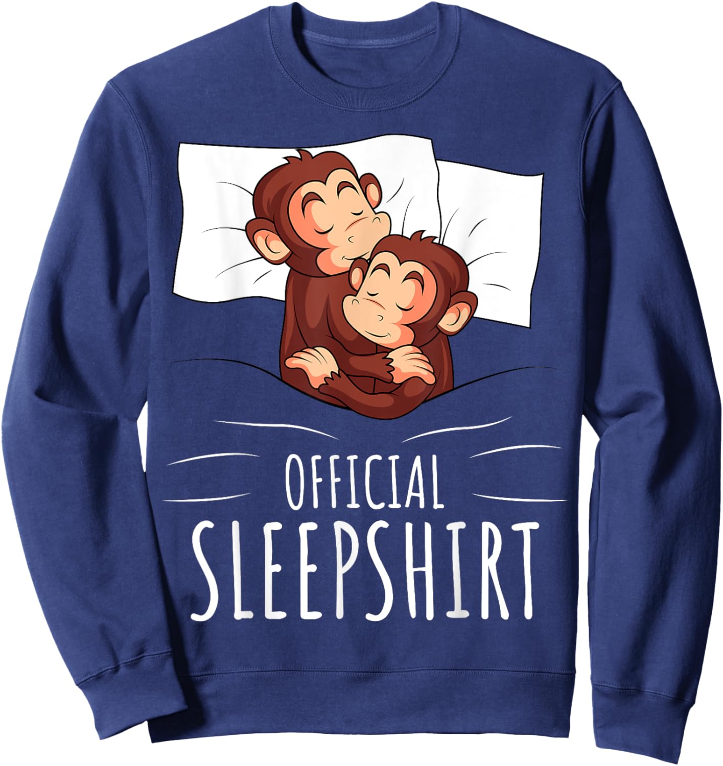 Sleeping Monkey Official Sleepshirt Sweatshirt - Sweatshirt | Navy