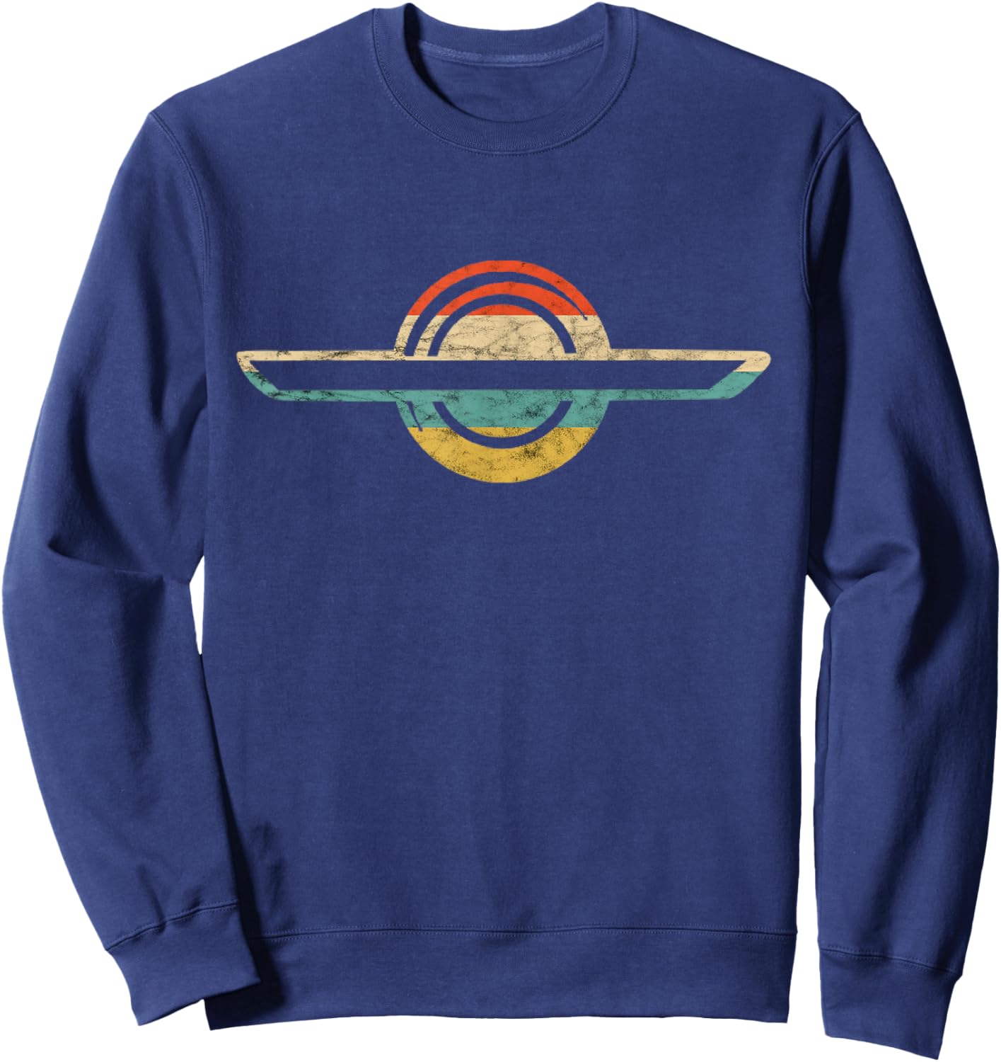 Electric Skateboard Retro Skateboarding Onewheel Float Sweatshirt - Sweatshirt | Navy