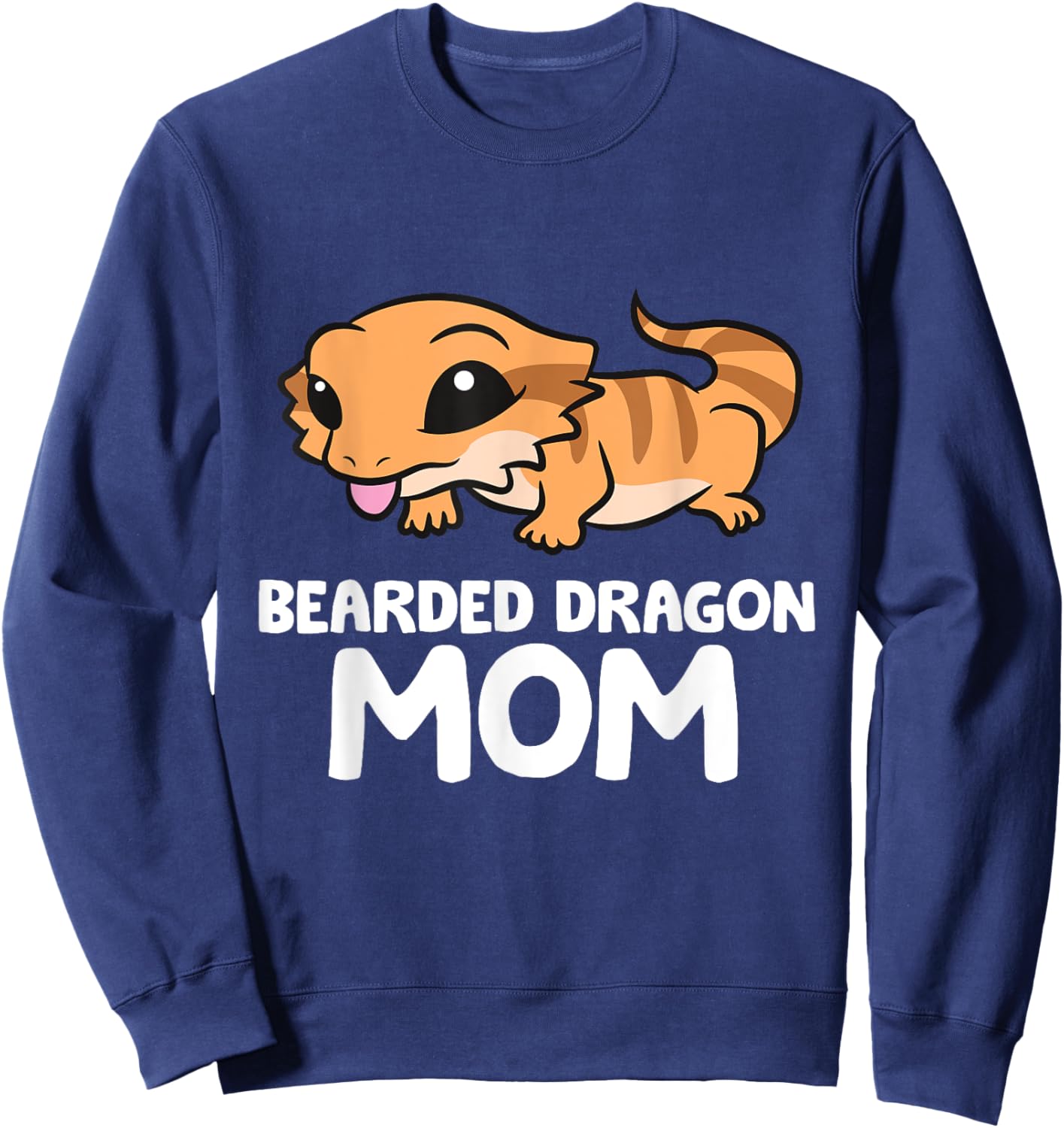 Bearded Dragon Mom Lizard Reptile Mother Bearded Dragon Sweatshirt - Sweatshirt | Navy