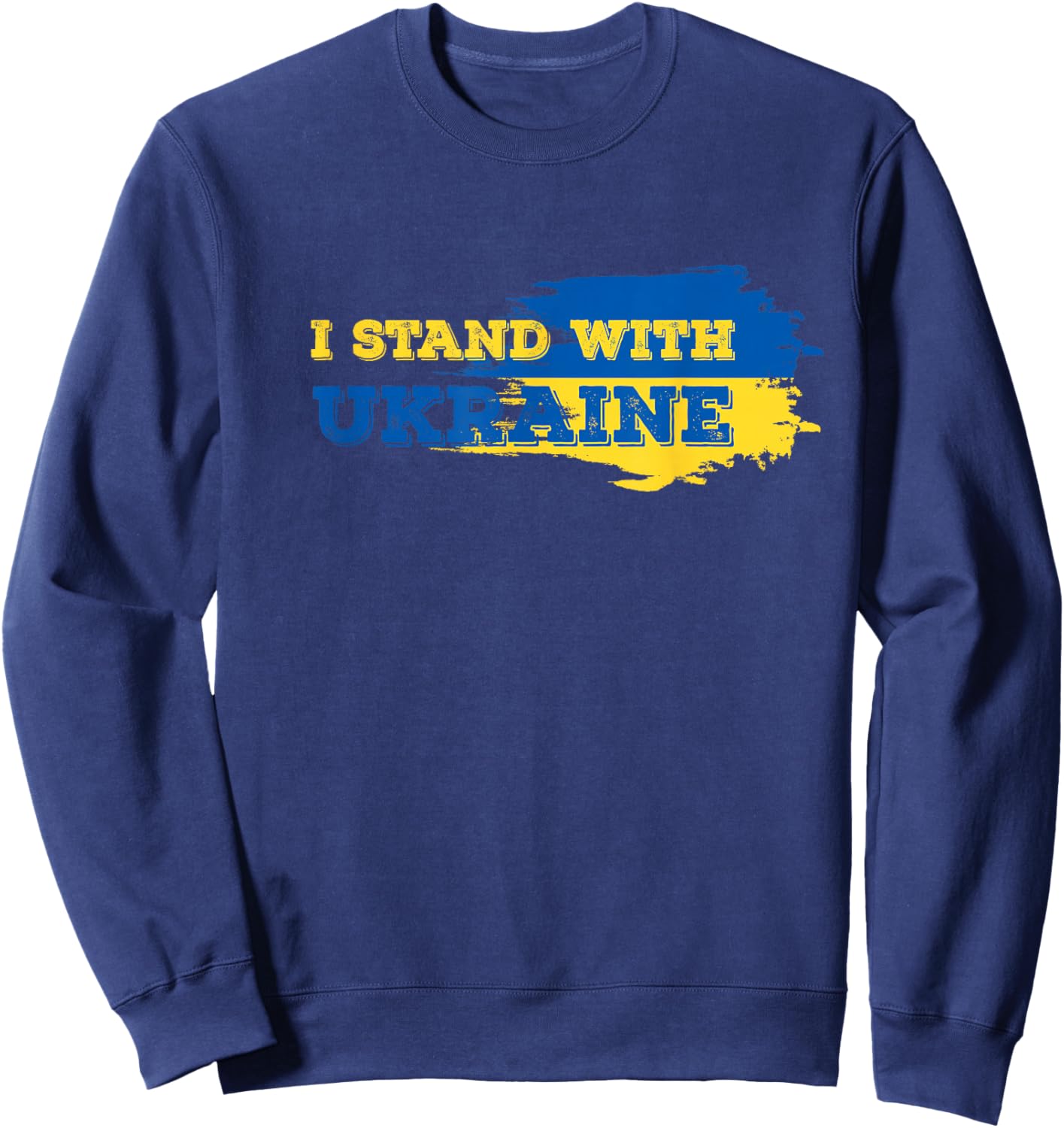 I Stand with Ukraine Patriot Sweatshirt - Sweatshirt | Navy