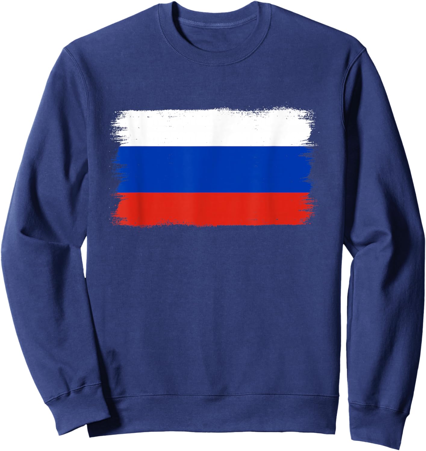 Russian Flag Russia Sweatshirt - Sweatshirt | Navy