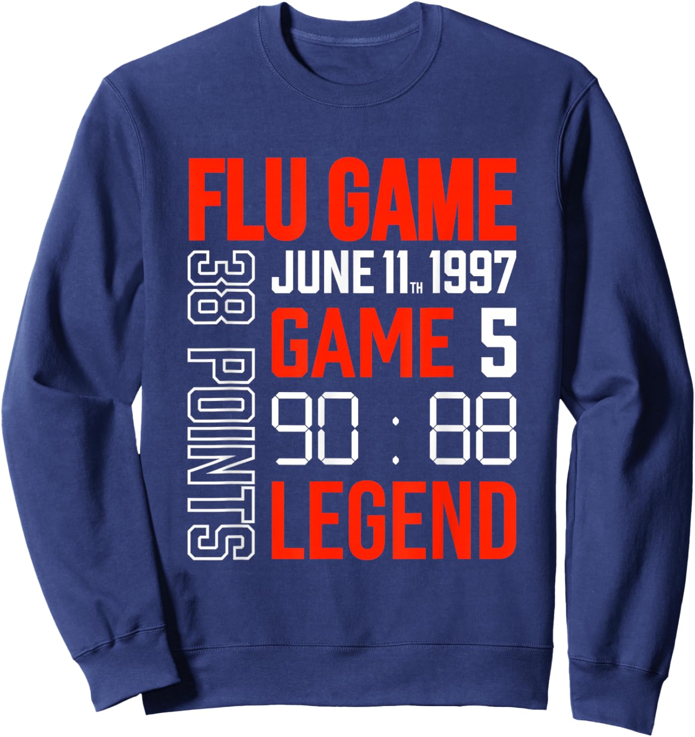 Flu Game Basketball Hiphop Street Fashion Sweatshirt - Sweatshirt | Navy