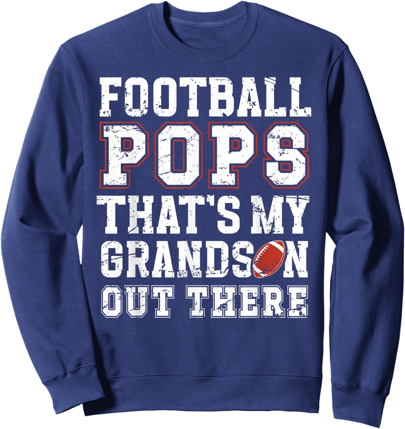 Proud Football Pops Of A Football Player Pops Sweatshirt - Sweatshirt | Navy