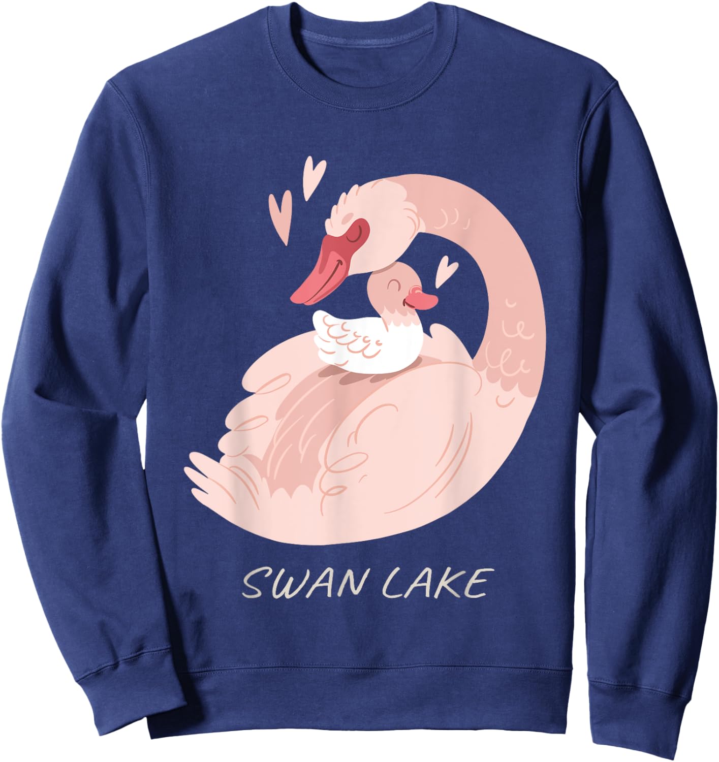 Swan Lake Nature Lover Retro Birds Ducks Lake Ballet Dance Sweatshirt - Sweatshirt | Navy