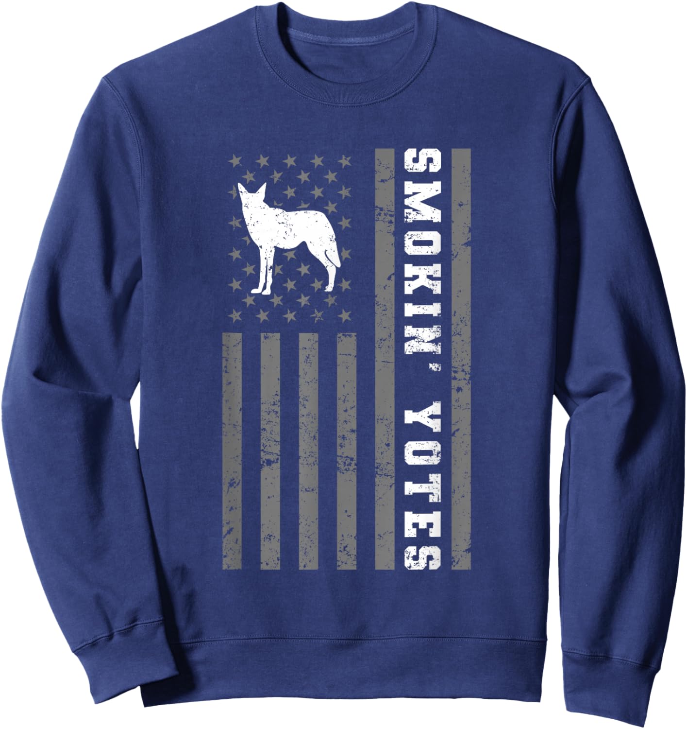 Coyote Hunting - Smokin Yotes Sweatshirt - Sweatshirt | Navy