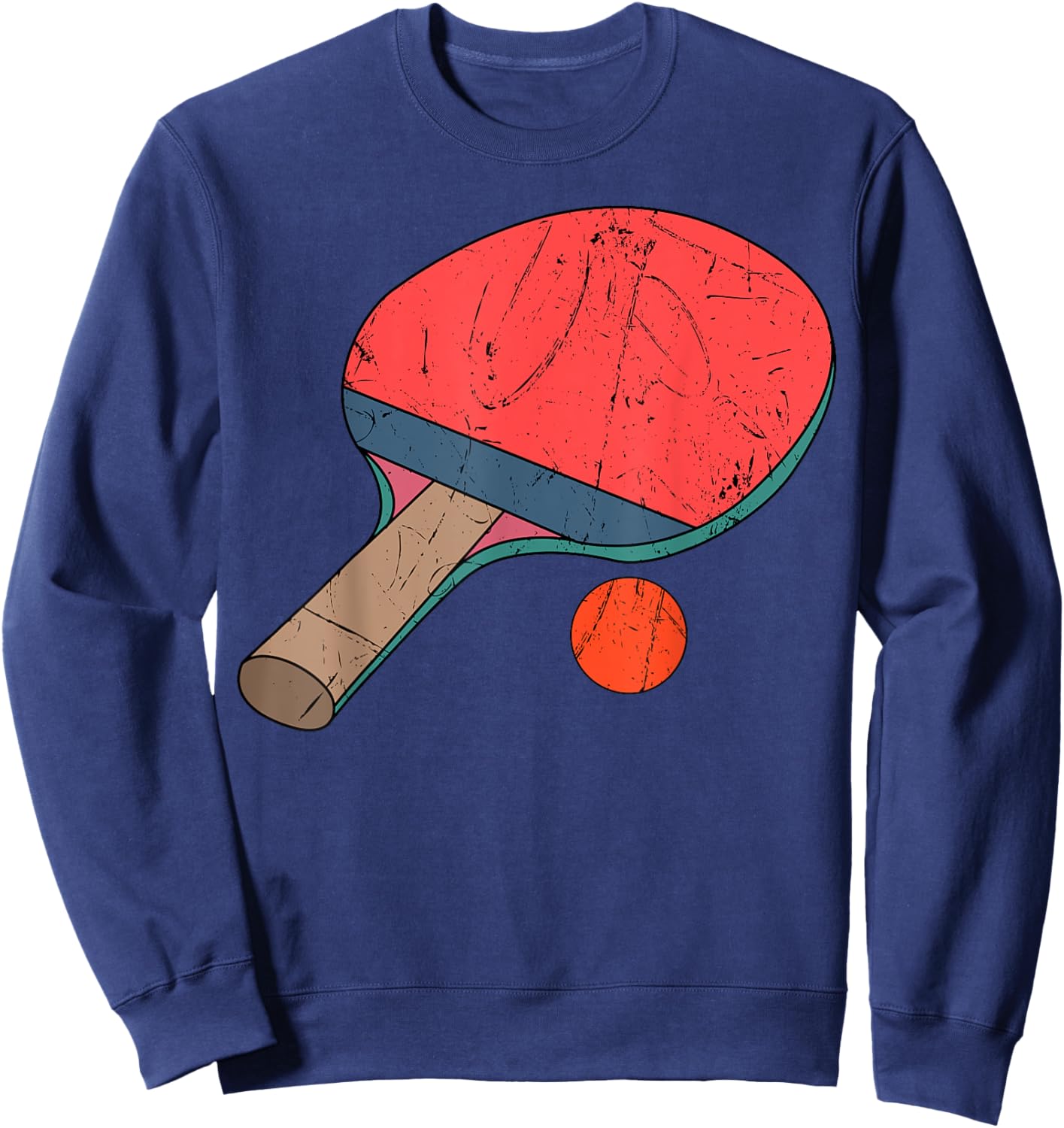 Table Tennis Retro Vintage Ping-pong Lover Sweatshirt - Sweatshirt | Navy
