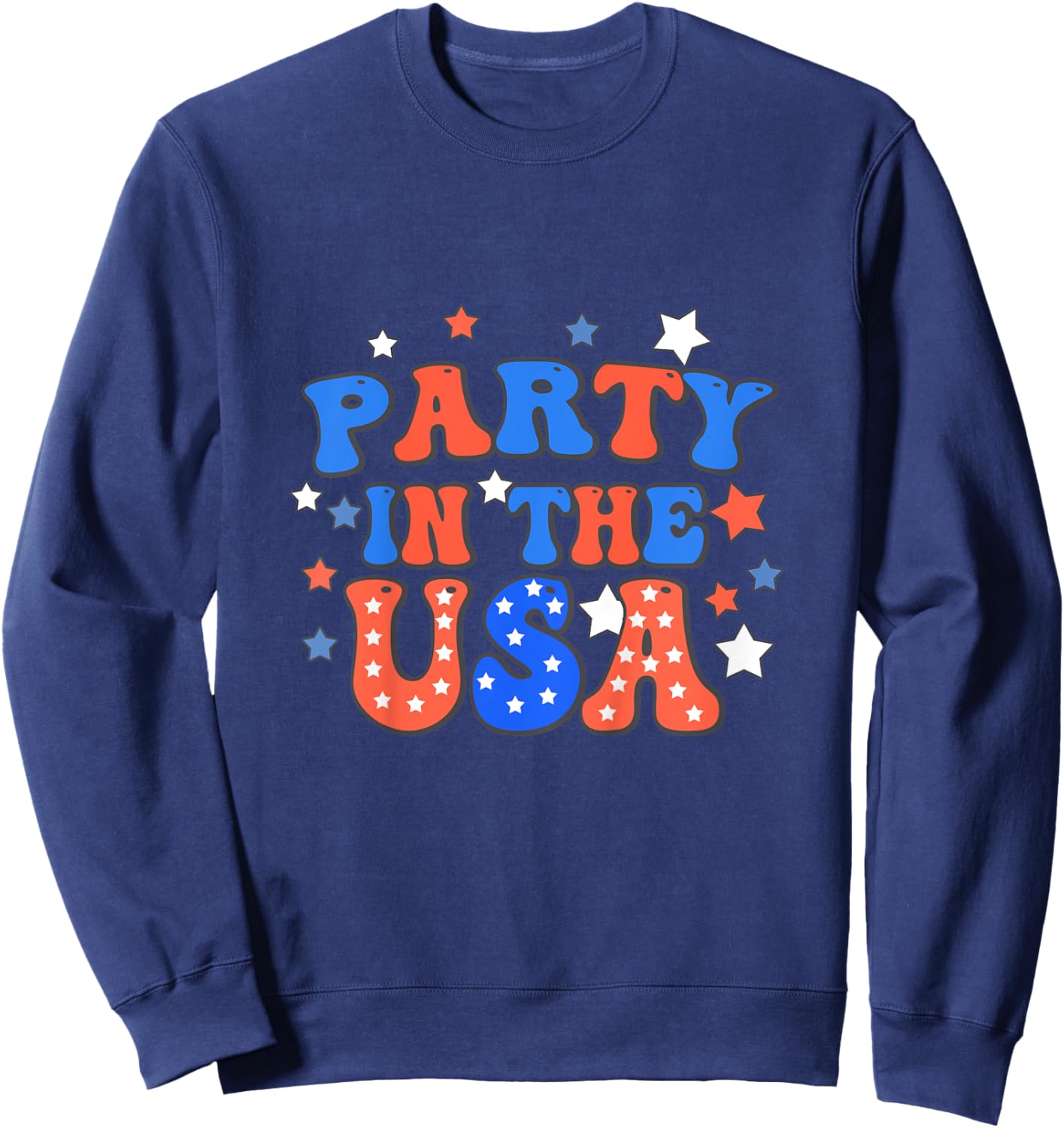 Party In The USA 4th Of July Independence Day Baby Toddler Sweatshirt - Sweatshirt | Navy