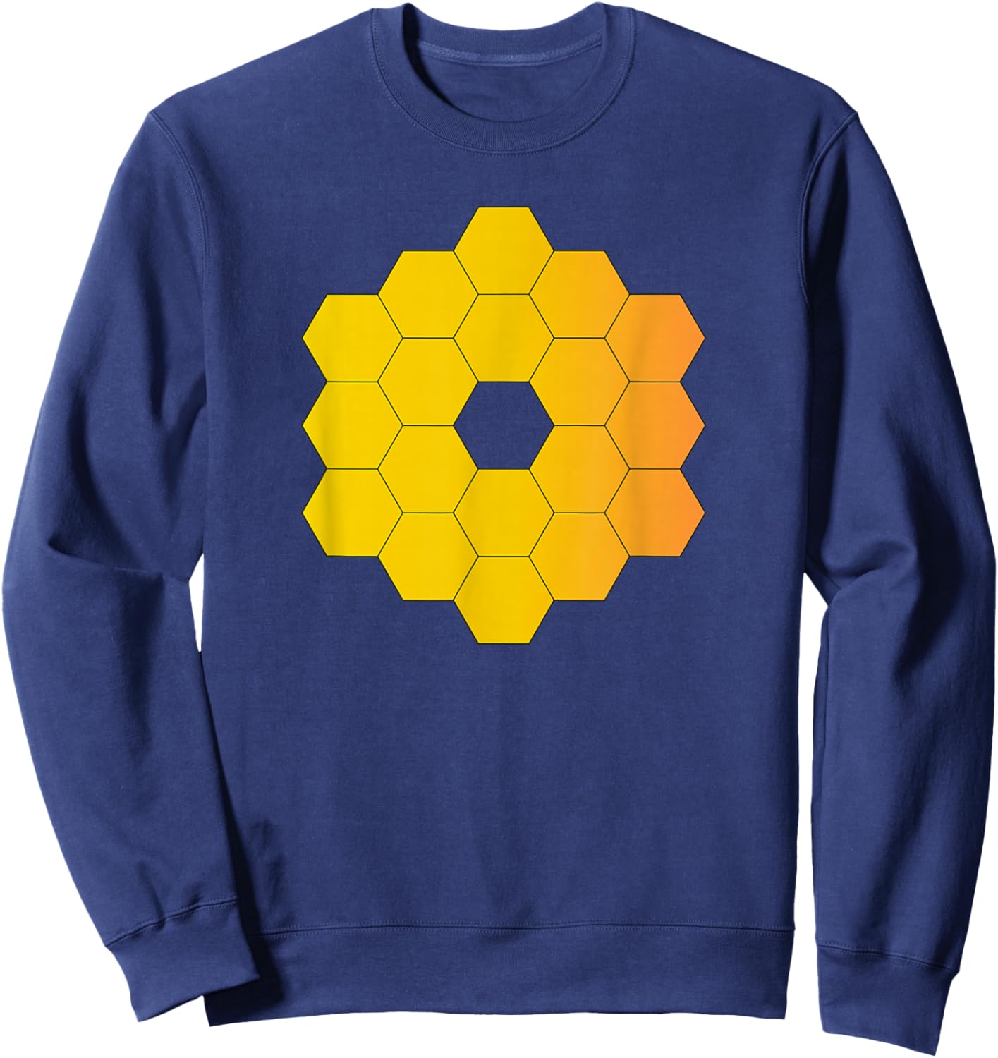 Webb Space Telescope Mirror Design Science Universe JWST Sweatshirt - Sweatshirt | Navy