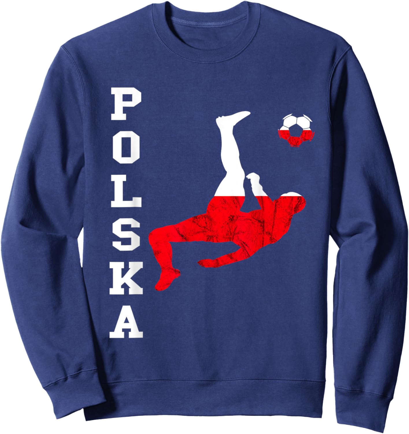 Polska Soccer Team Polish Pride Polish Roots Poland Flag Sweatshirt - Sweatshirt | Navy