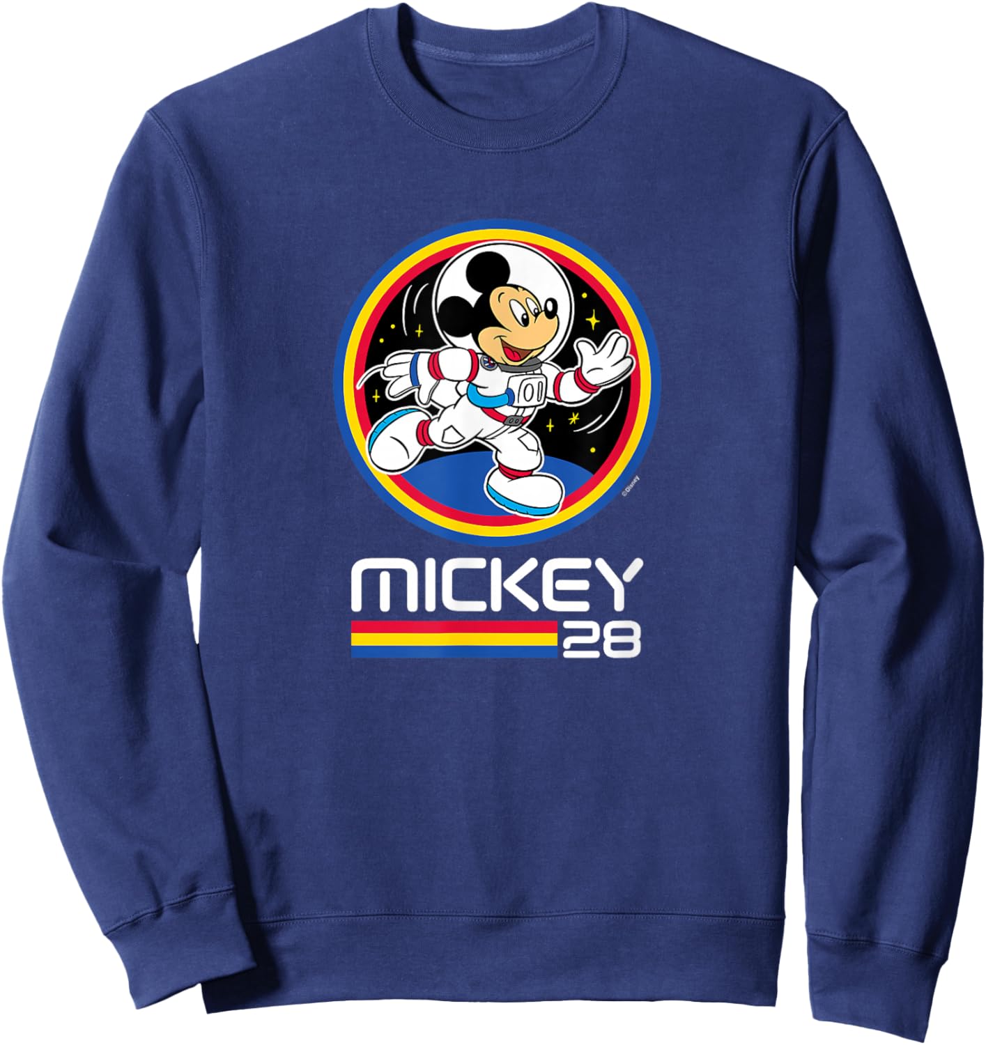 Mickey Mouse - Retro 28 Space Badge Sweatshirt - Sweatshirt | Navy
