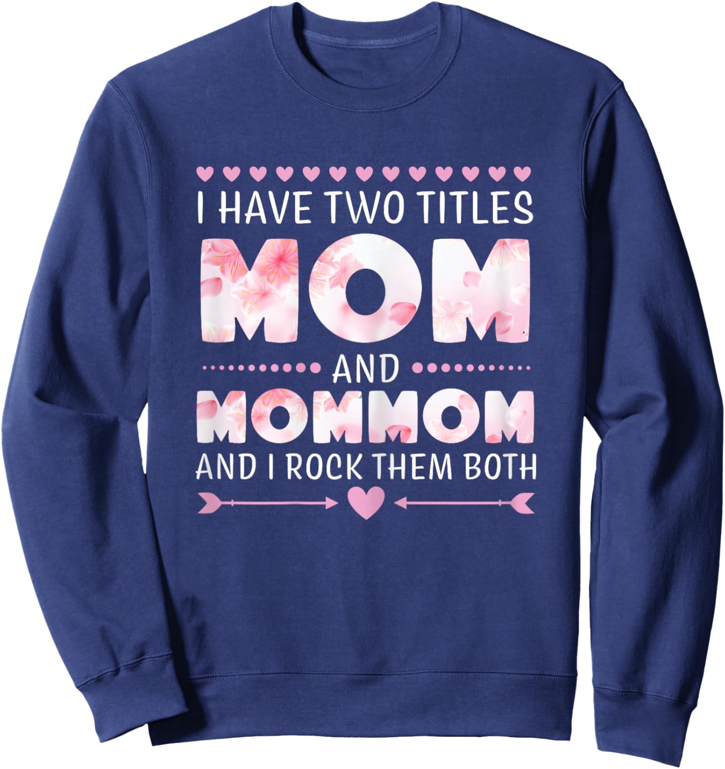 Mommom Mom Mom Mom Grandma Grandma Sweatshirt - Sweatshirt | Navy