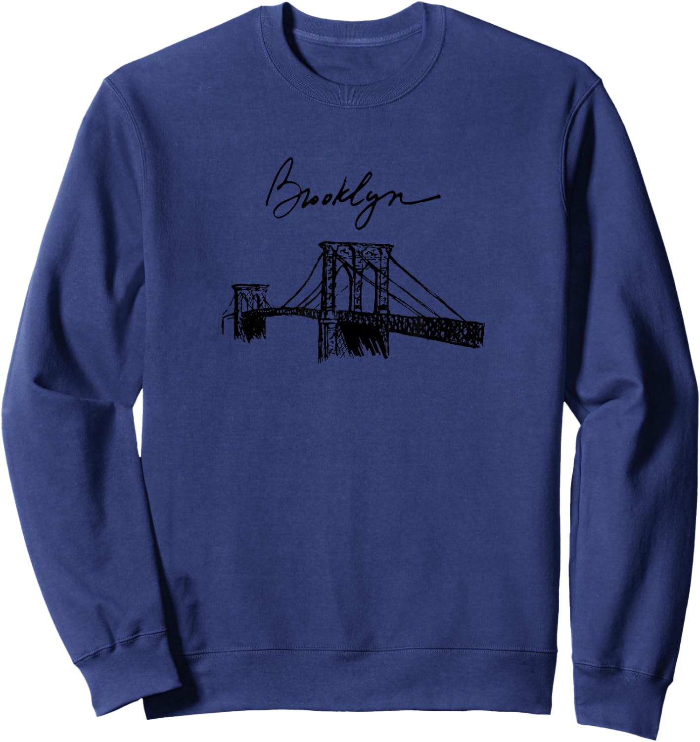 Brooklyn New York Bridge Sweatshirt - Sweatshirt | Navy