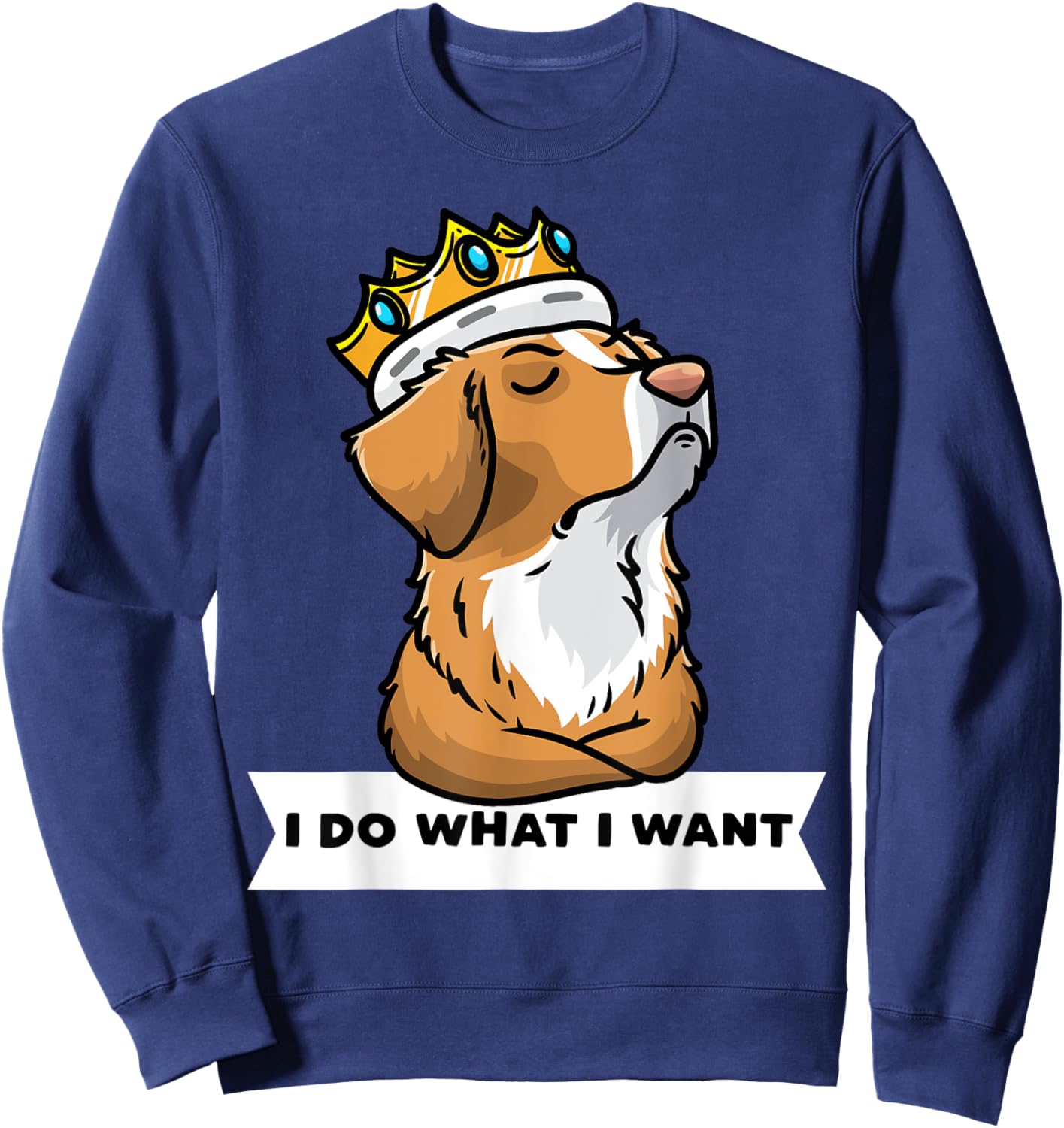 Nova Scotia Duck Tolling Retriever Dog Women Kids Sweatshirt - Sweatshirt | Navy