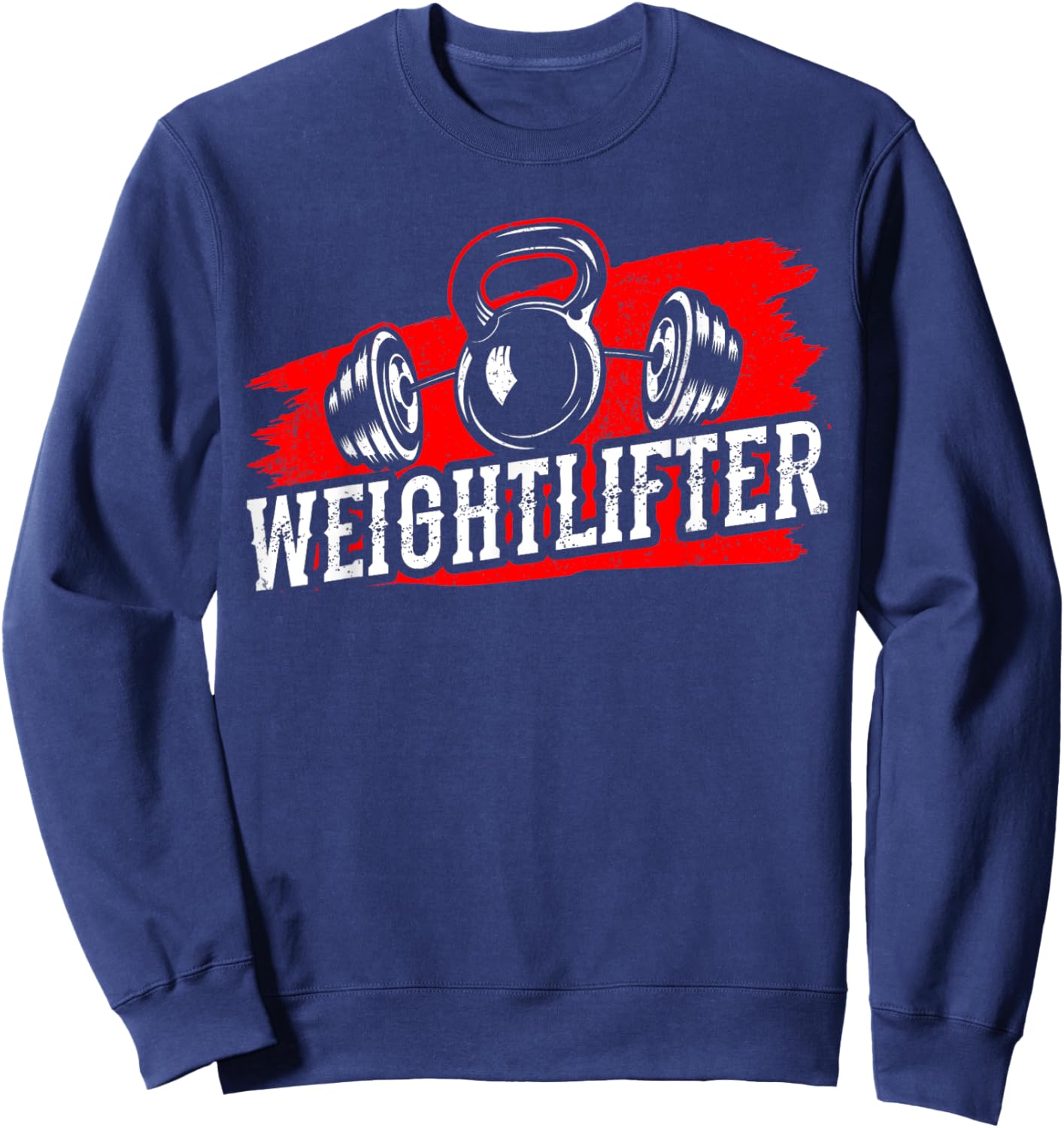Weightlifter Lifting Workout Gym Lift Weightlifting Sweatshirt - Sweatshirt | Navy