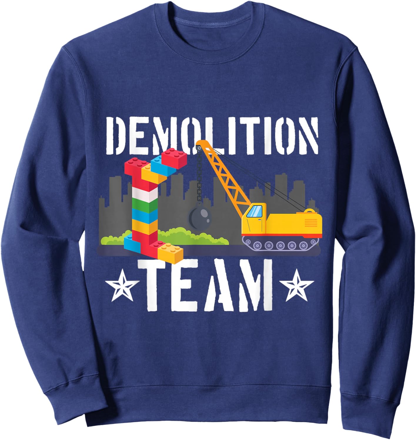 Abriss Team Builder Building Blocks Building Blocks Toy Sweatshirt - Sweatshirt | Navy