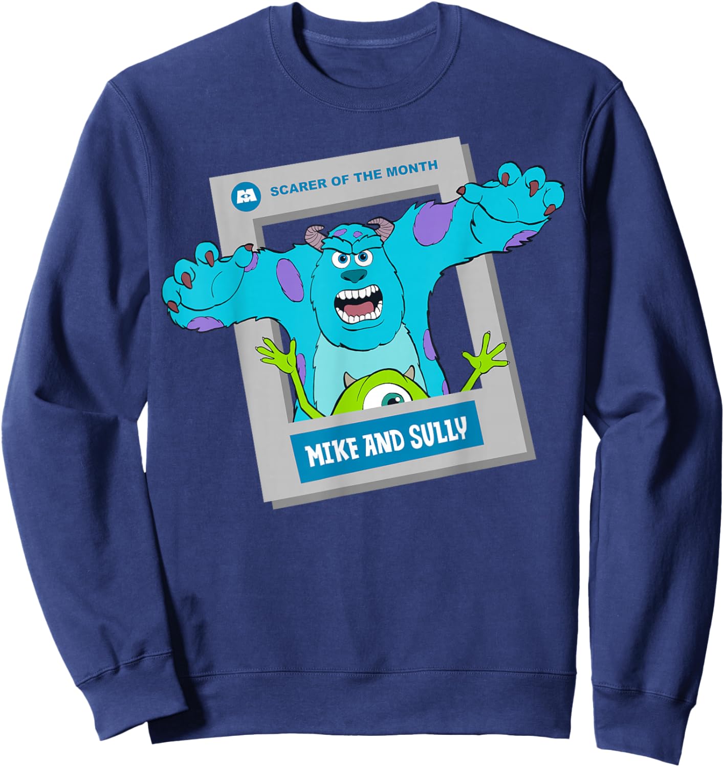 Disney/Pixar Monsters, Inc. Mike Sully Scarer of the Month Sweatshirt - Sweatshirt | Navy