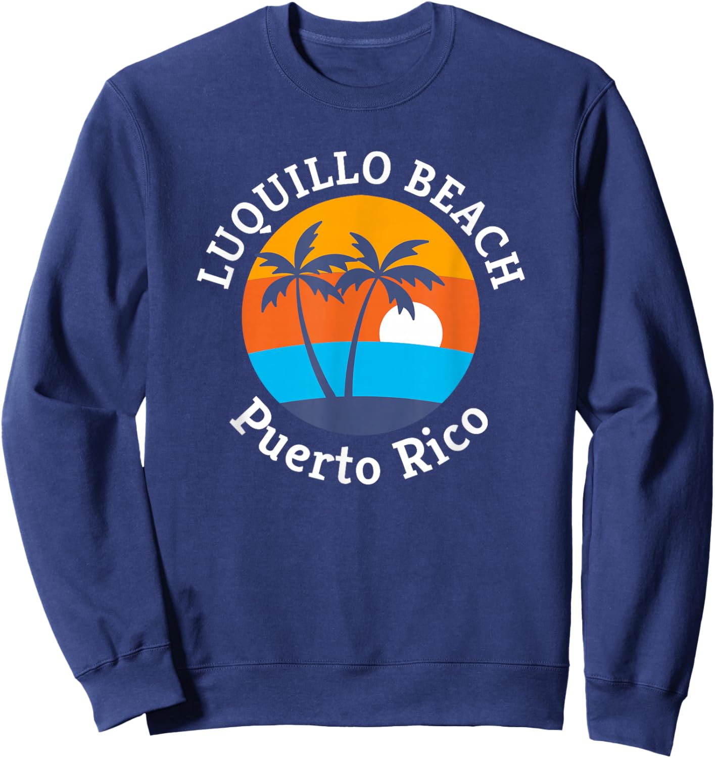 Luquillo Beach Puerto Rico Summer Vacation Souvenir Women Kids Sweatshirt - Sweatshirt | Navy
