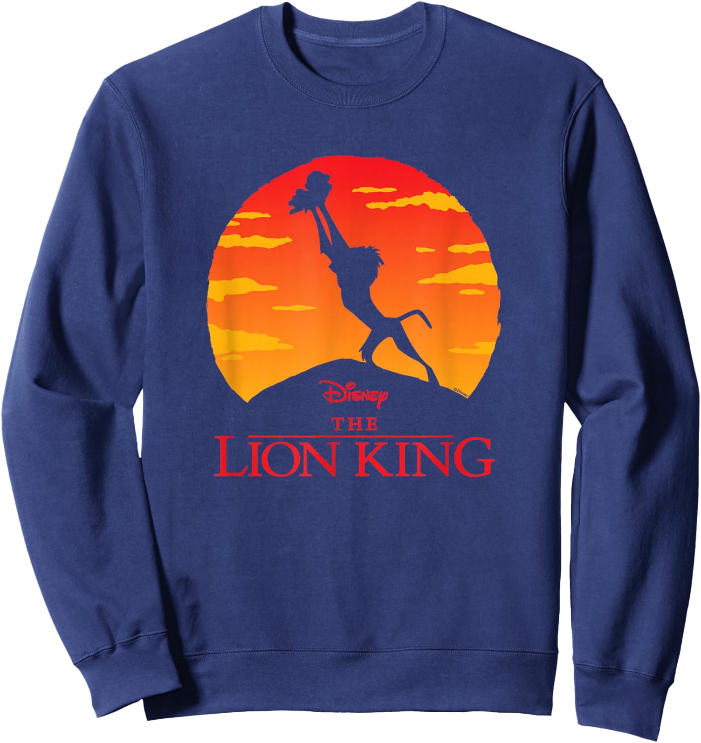 Lion King - Baby Simba Pride Rock Silhouette Sweatshirt - Sweatshirt | Navy