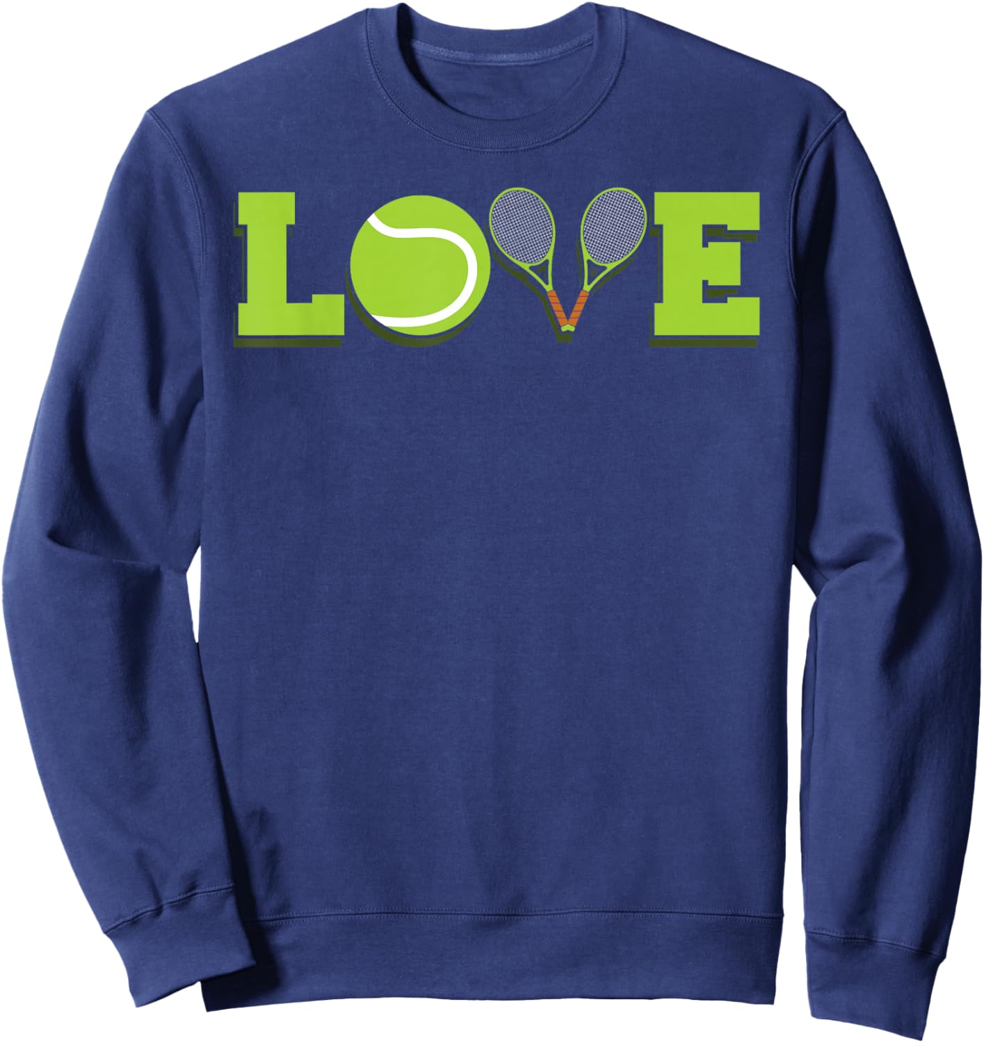 Tennis Love Serve Tennis Player Sweatshirt - Sweatshirt | Navy