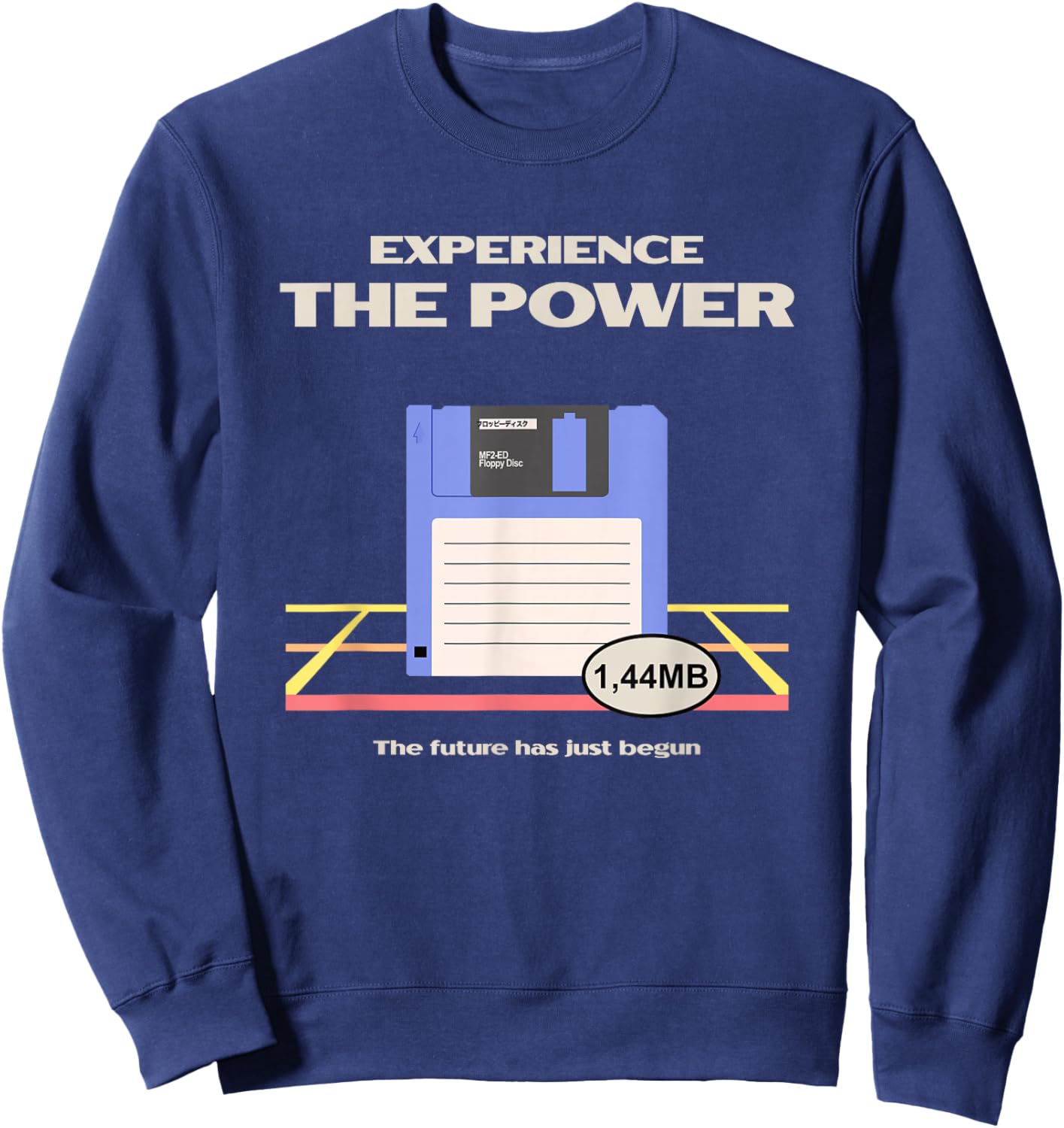 Old School PC Computer Floppy PC Sweatshirt - Sweatshirt | Navy