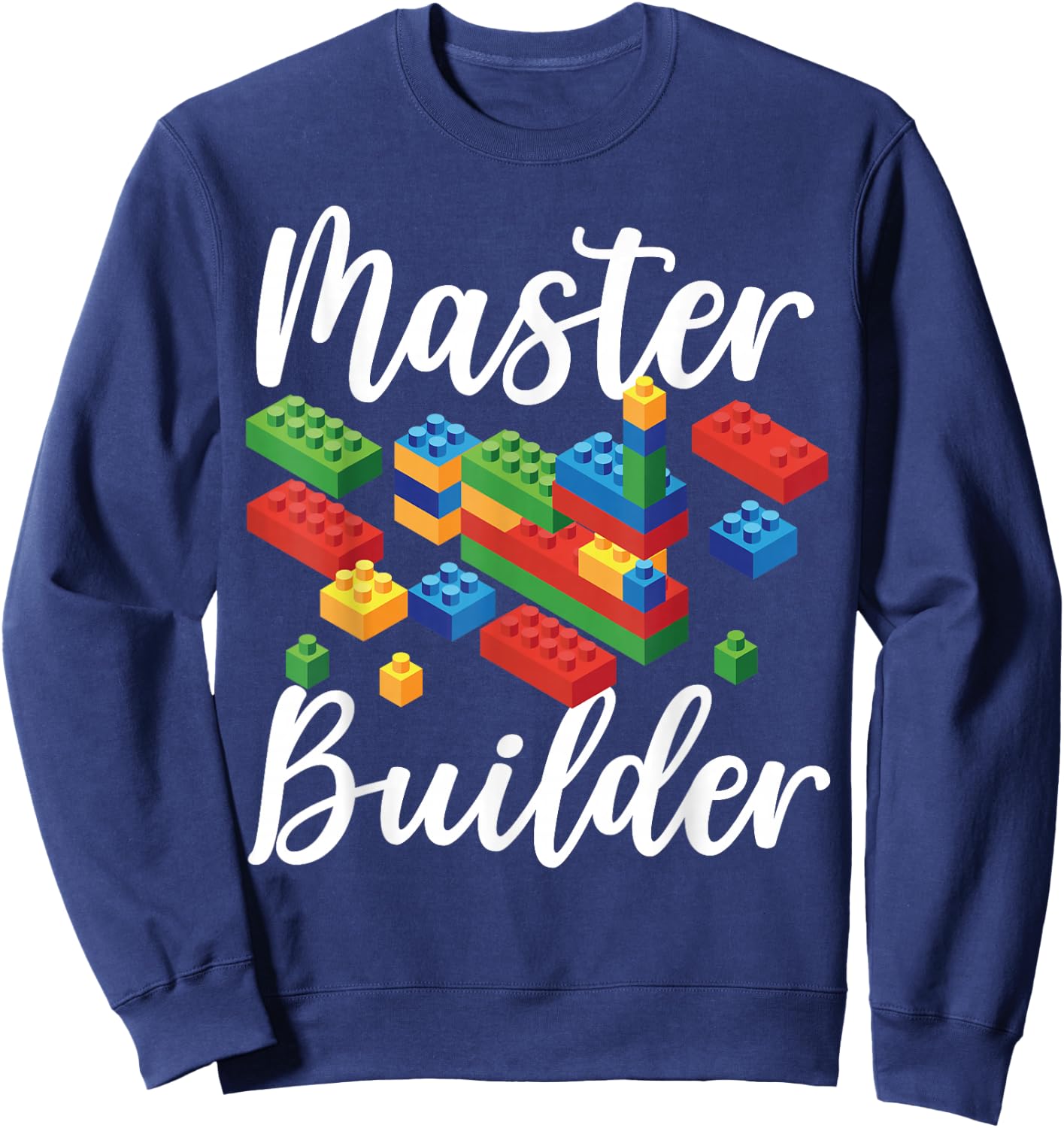 Master Builder Bricks Blocks Play Toys Sweatshirt - Sweatshirt | Navy