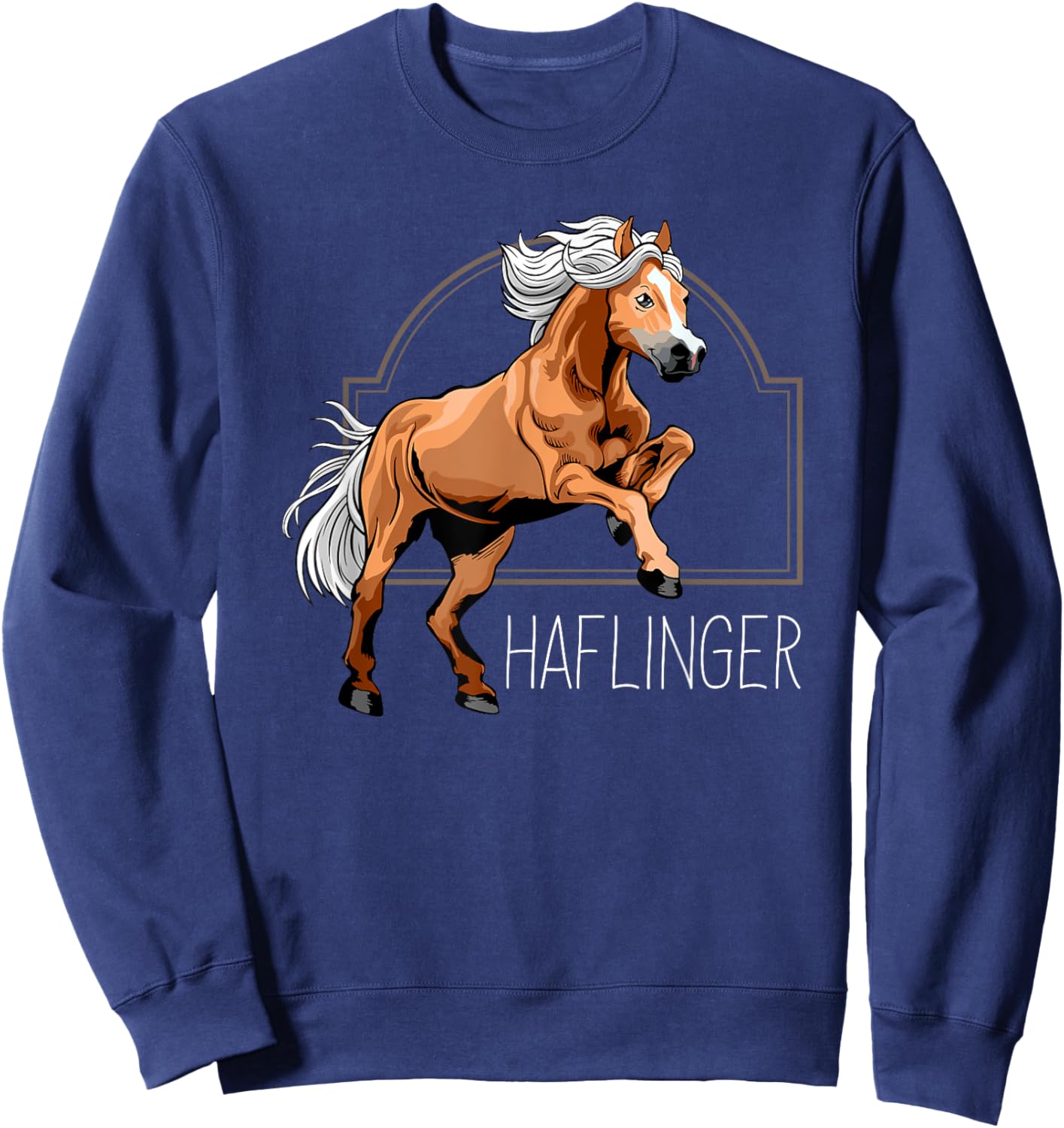 Haflinger Rider Horse Pony Riding Sweatshirt - Sweatshirt | Navy